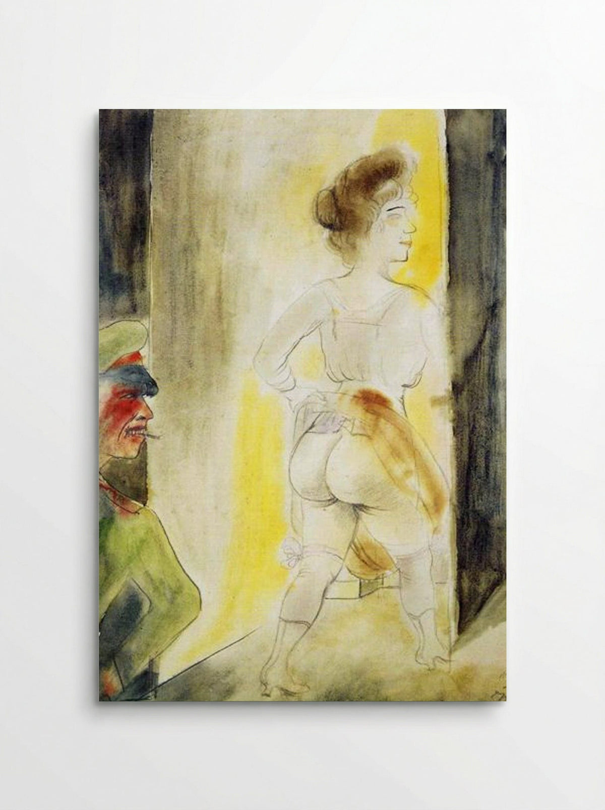 Myself in Brussels - Otto Dix - Poster