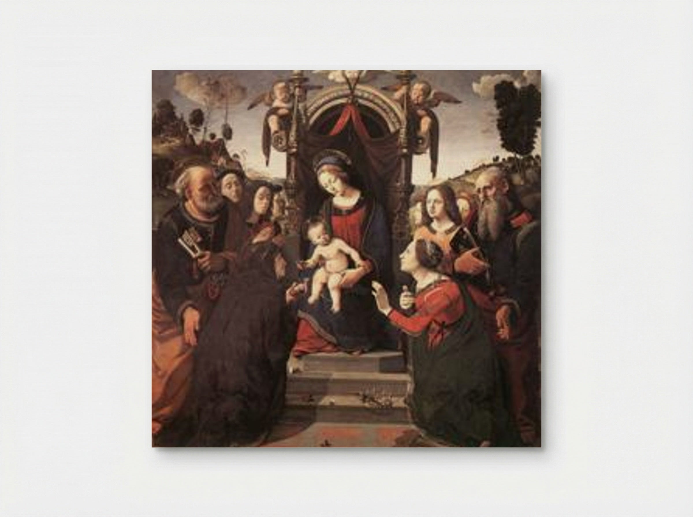 Mystical Marriage of St. Catherine of Alexandria - Piero di Cosimo - Poster