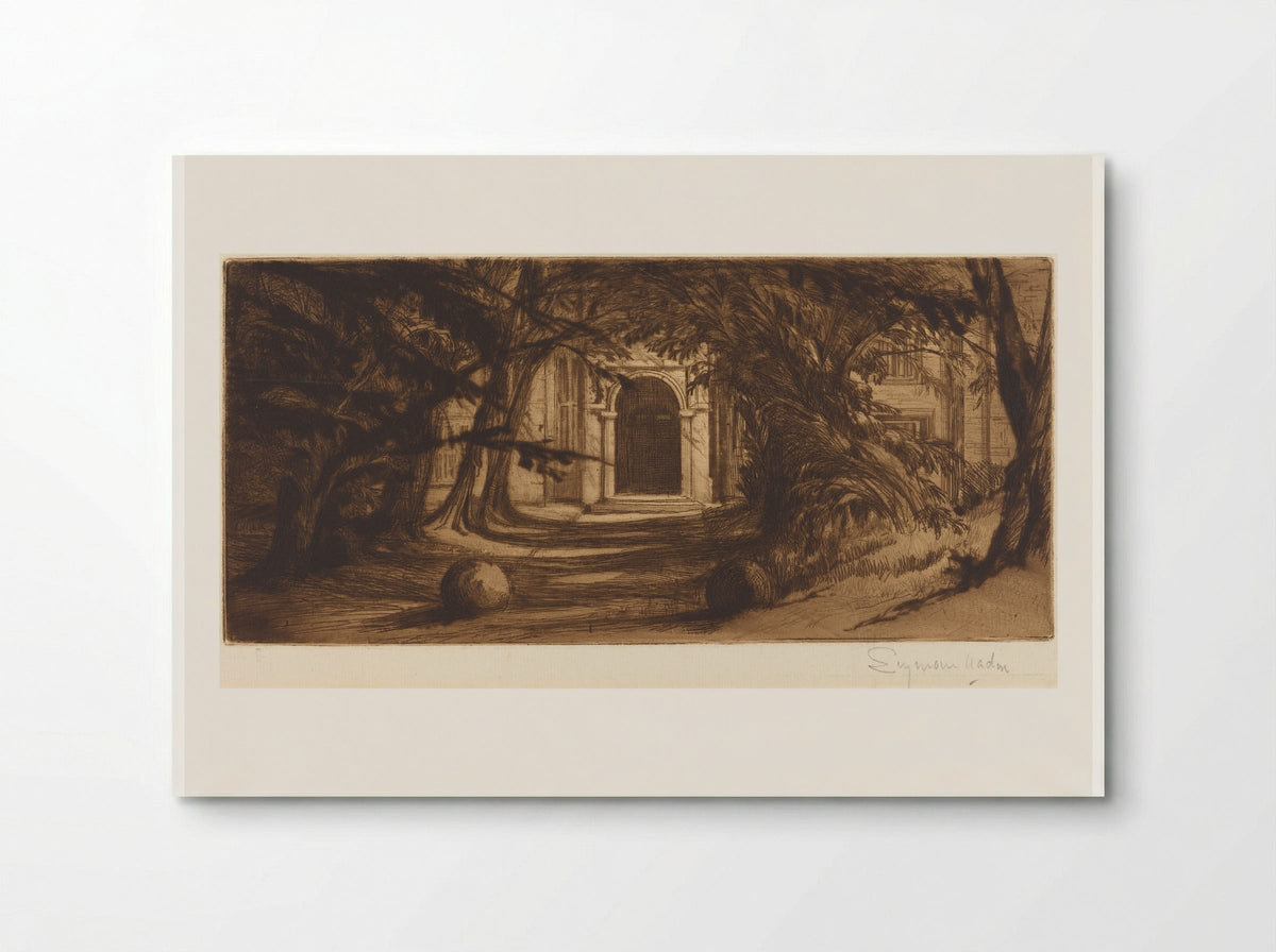 Mytton Hall - Francis Seymour Haden - Poster