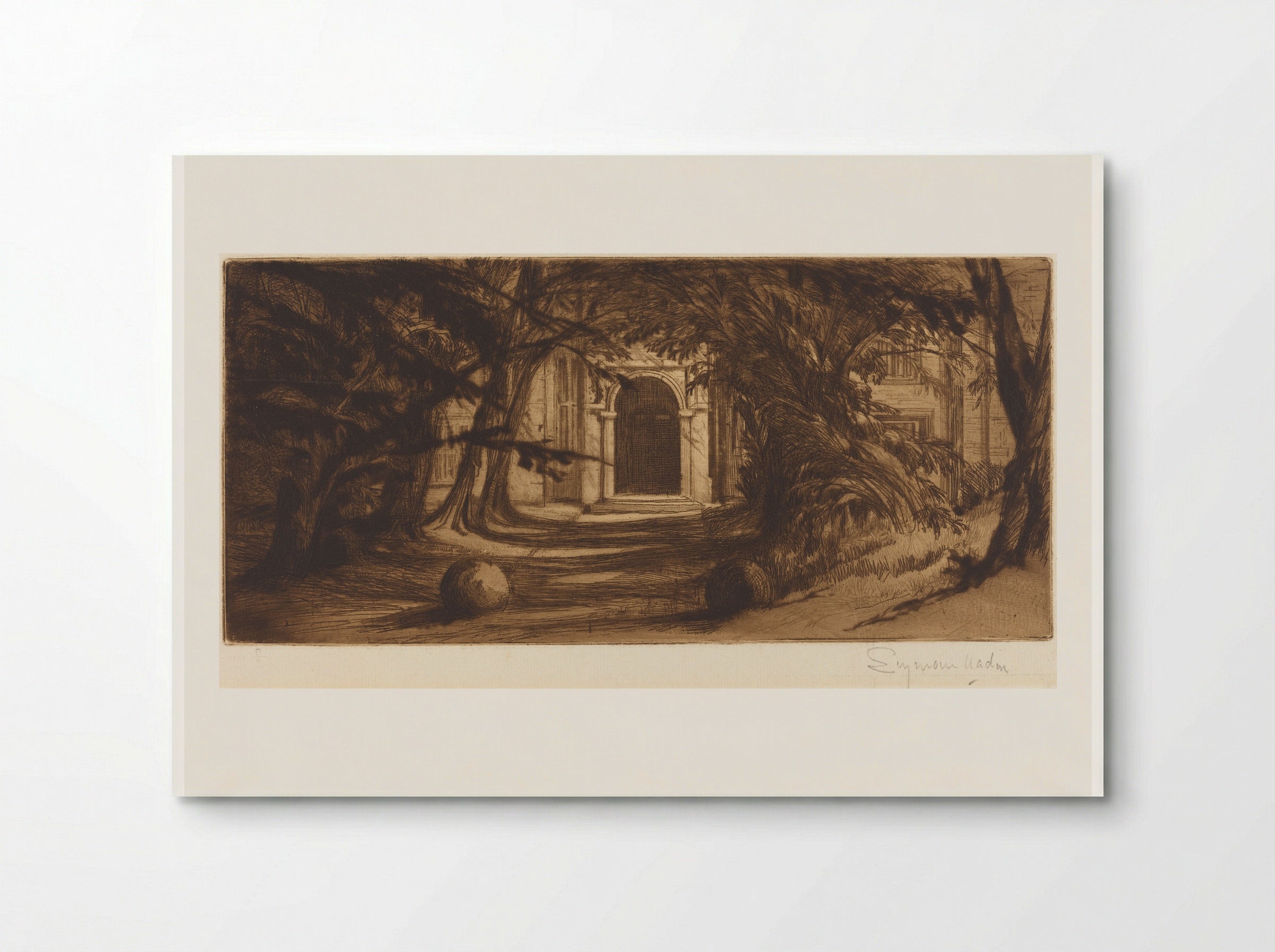 Mytton Hall - Francis Seymour Haden - Poster