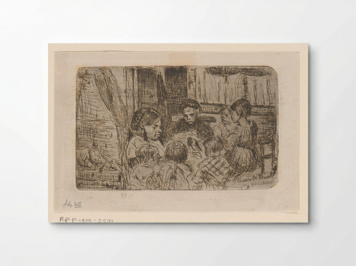 Naailes (The Sewing Lesson) - Henri de Braekeleer - Poster