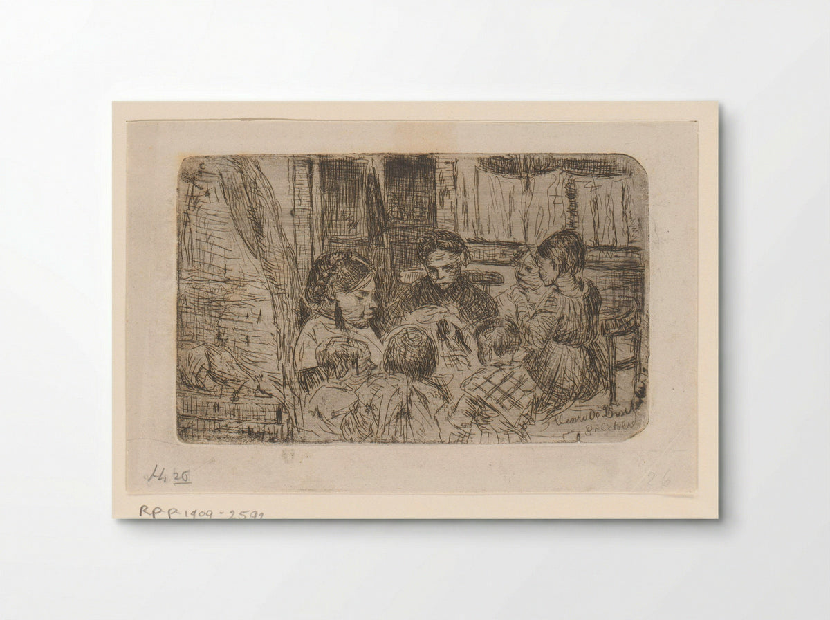 Naailes (The Sewing Lesson) - Henri de Braekeleer - Poster