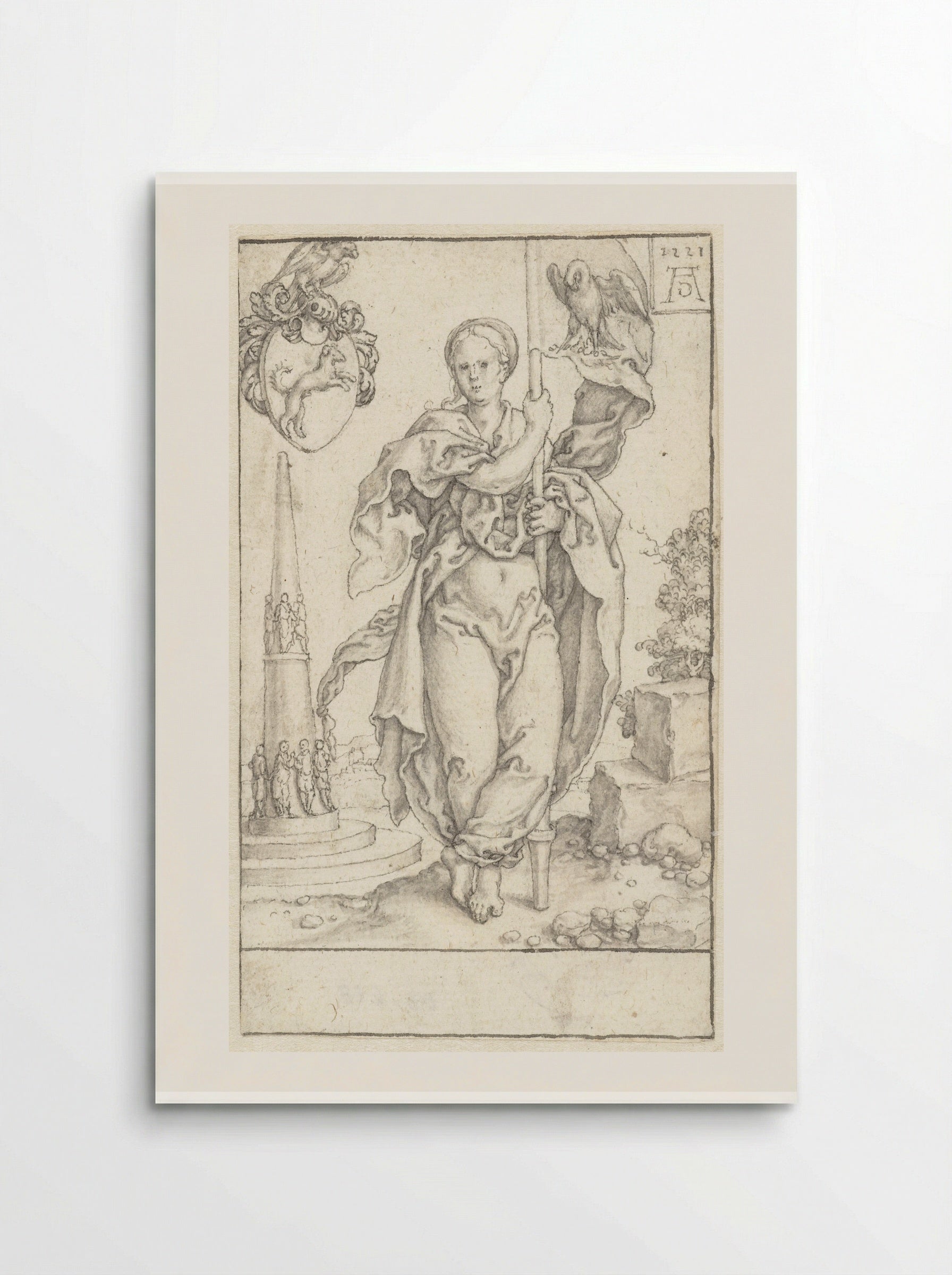 Naastenliefde (Charity) - Heinrich Aldegrever - Poster