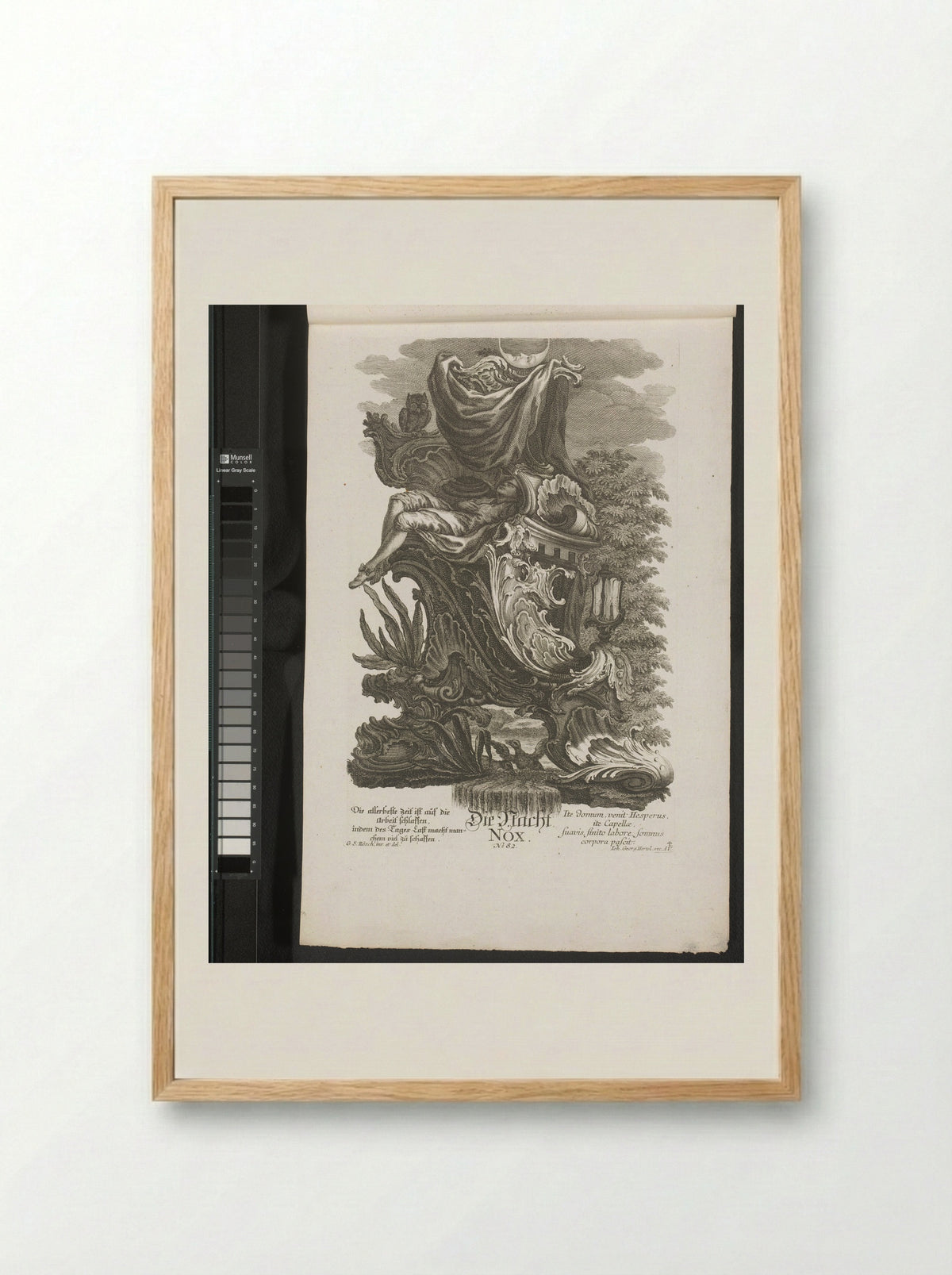 Nacht (Nox) - Jakob Wangner - Framed Print Wood