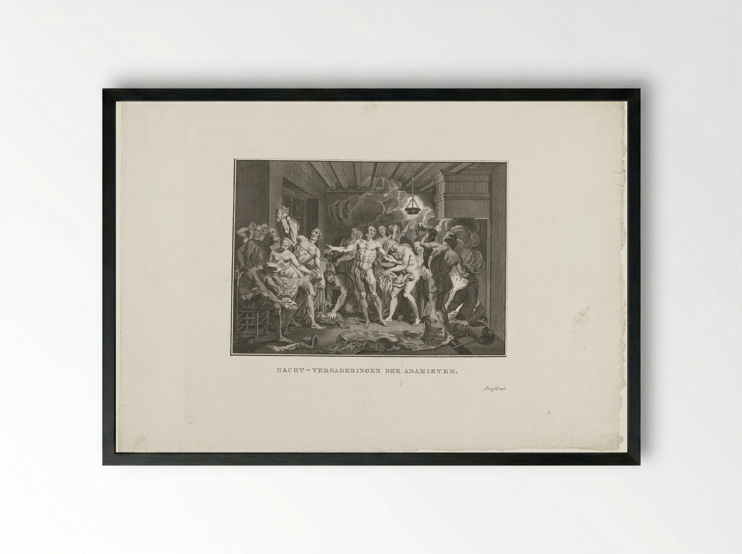 Nachtvergaderingen der Adamieten - Jan Lucas van der Beek - Framed Print Black