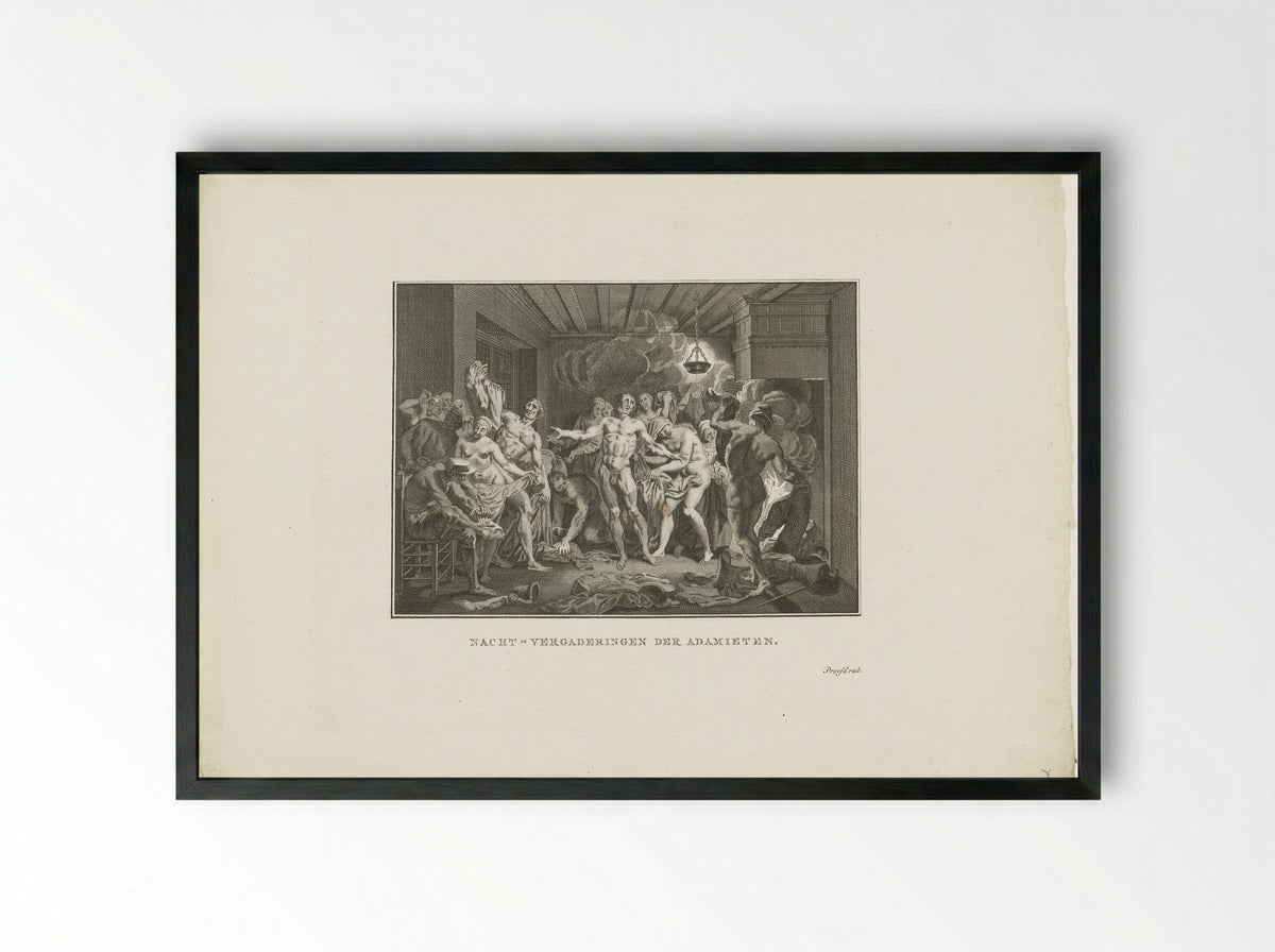 Nachtvergaderingen der Adamieten - Jan Lucas van der Beek - Framed Print Black