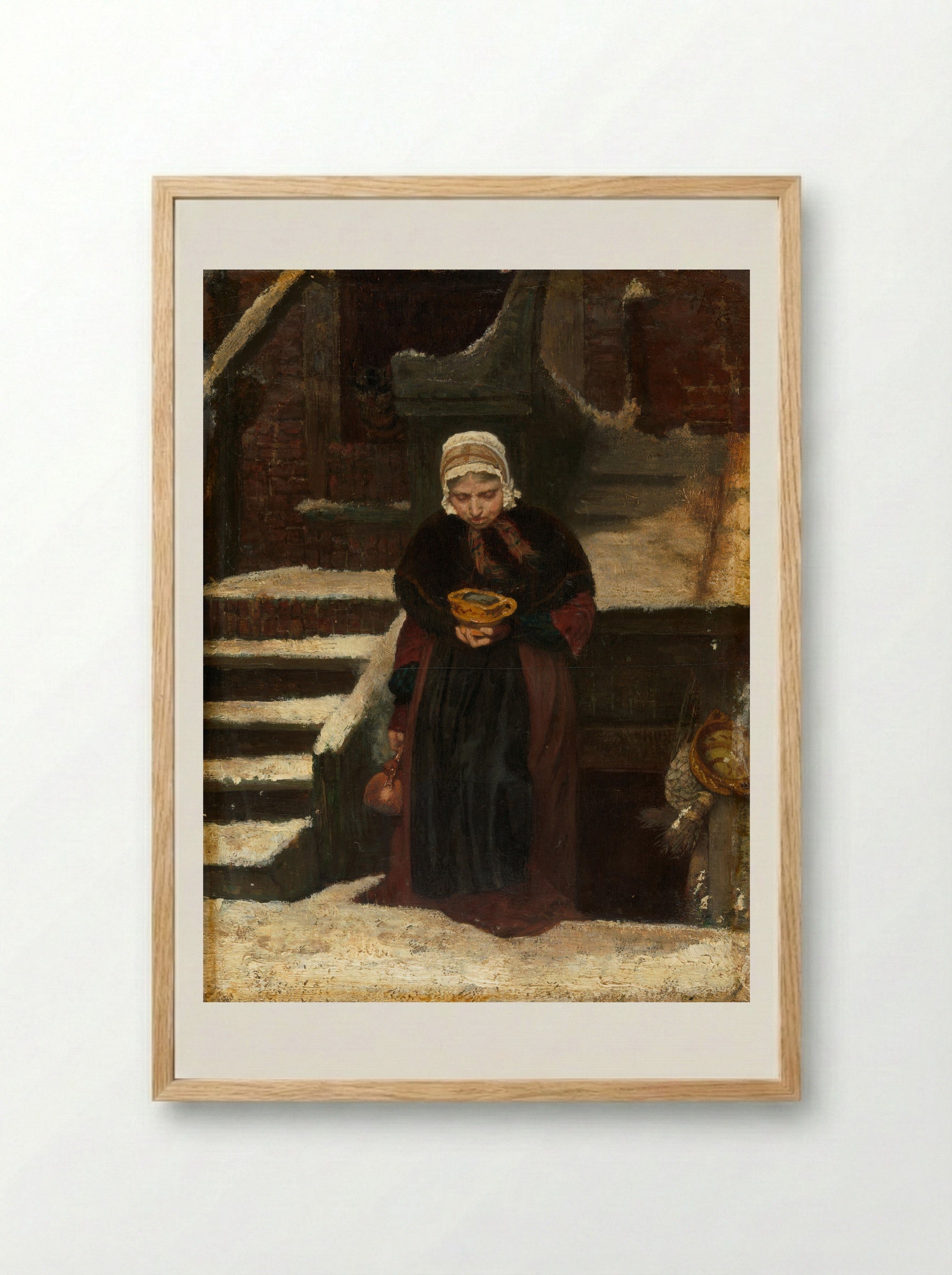 Nadagen (Later Days) - August Allebé - Framed Print Wood