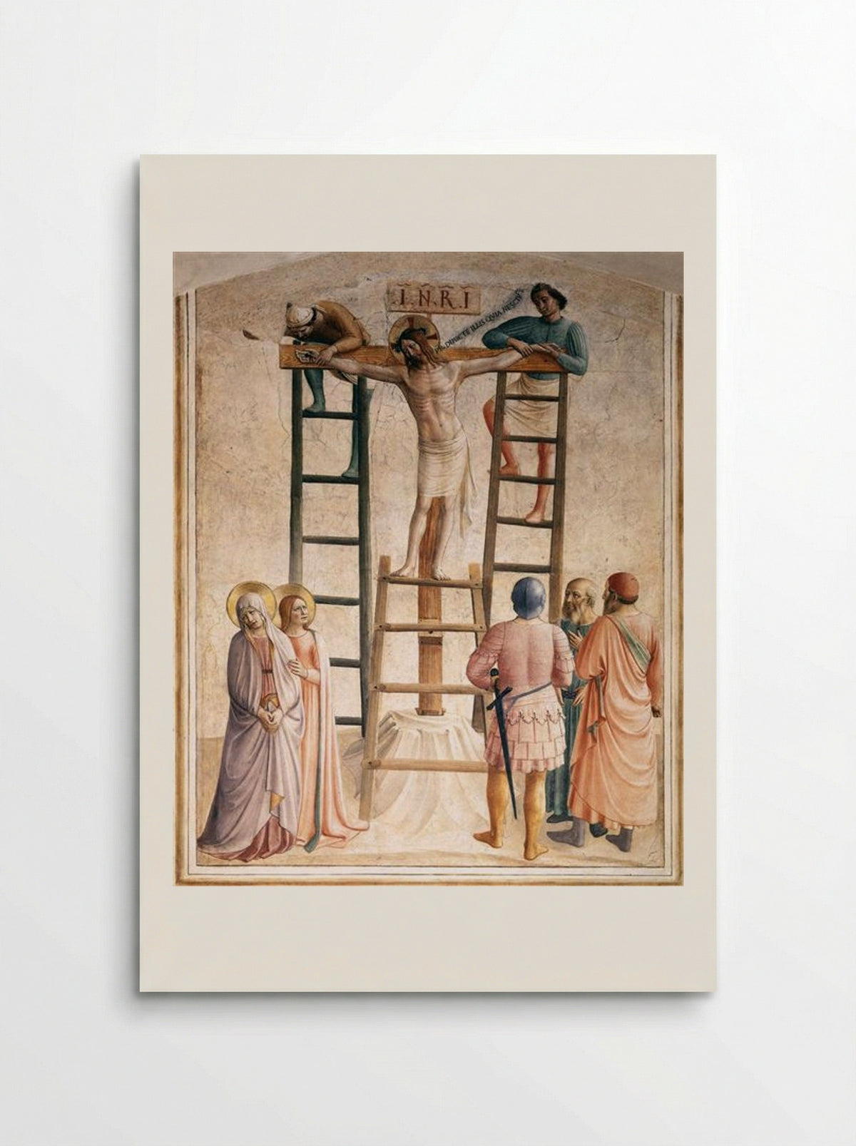 Nailing of Christ to the Cross - Fra Angelico - Poster