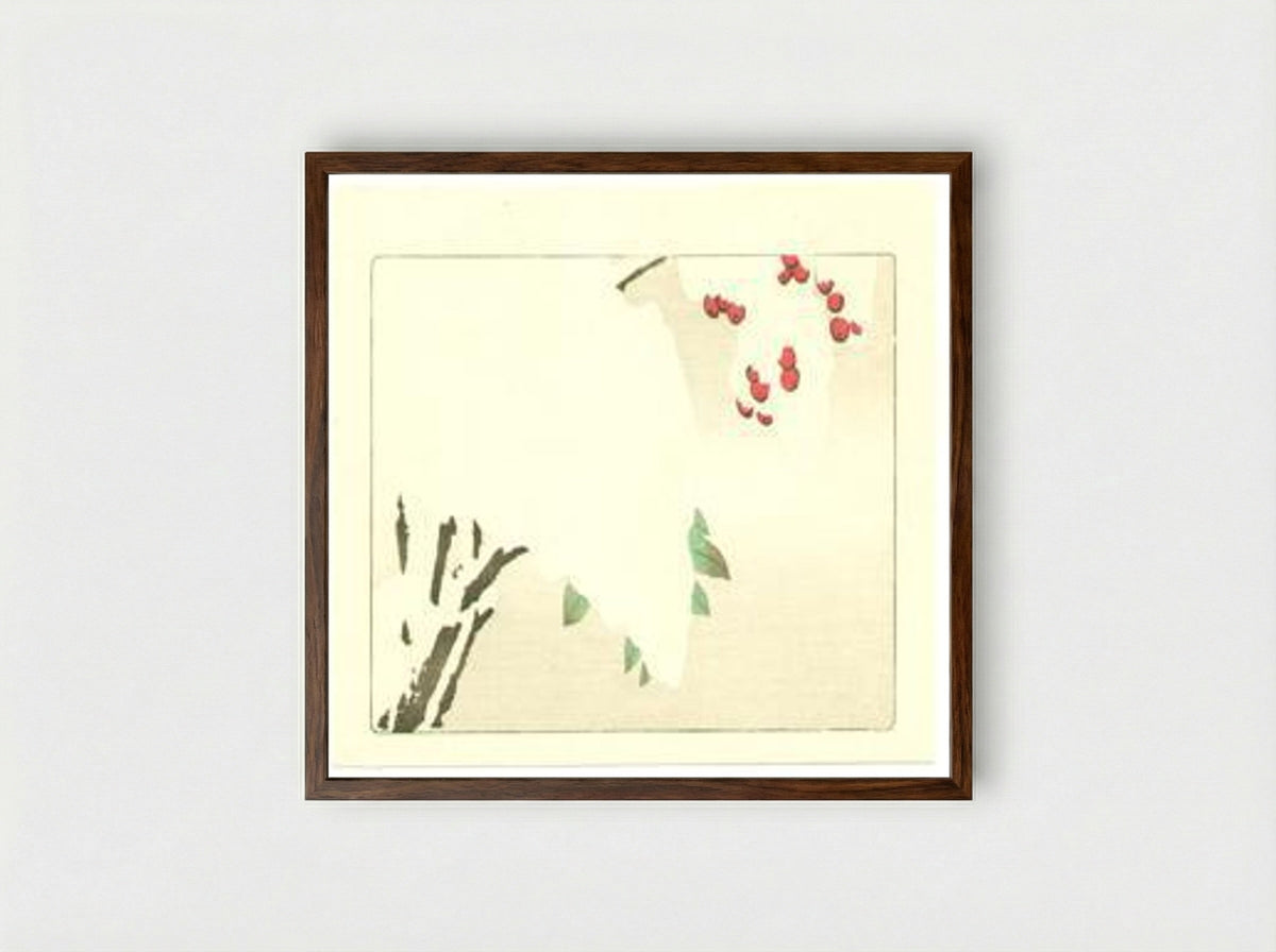 Nandin Tree - Hana Kurabe - Framed Print Dark Wood