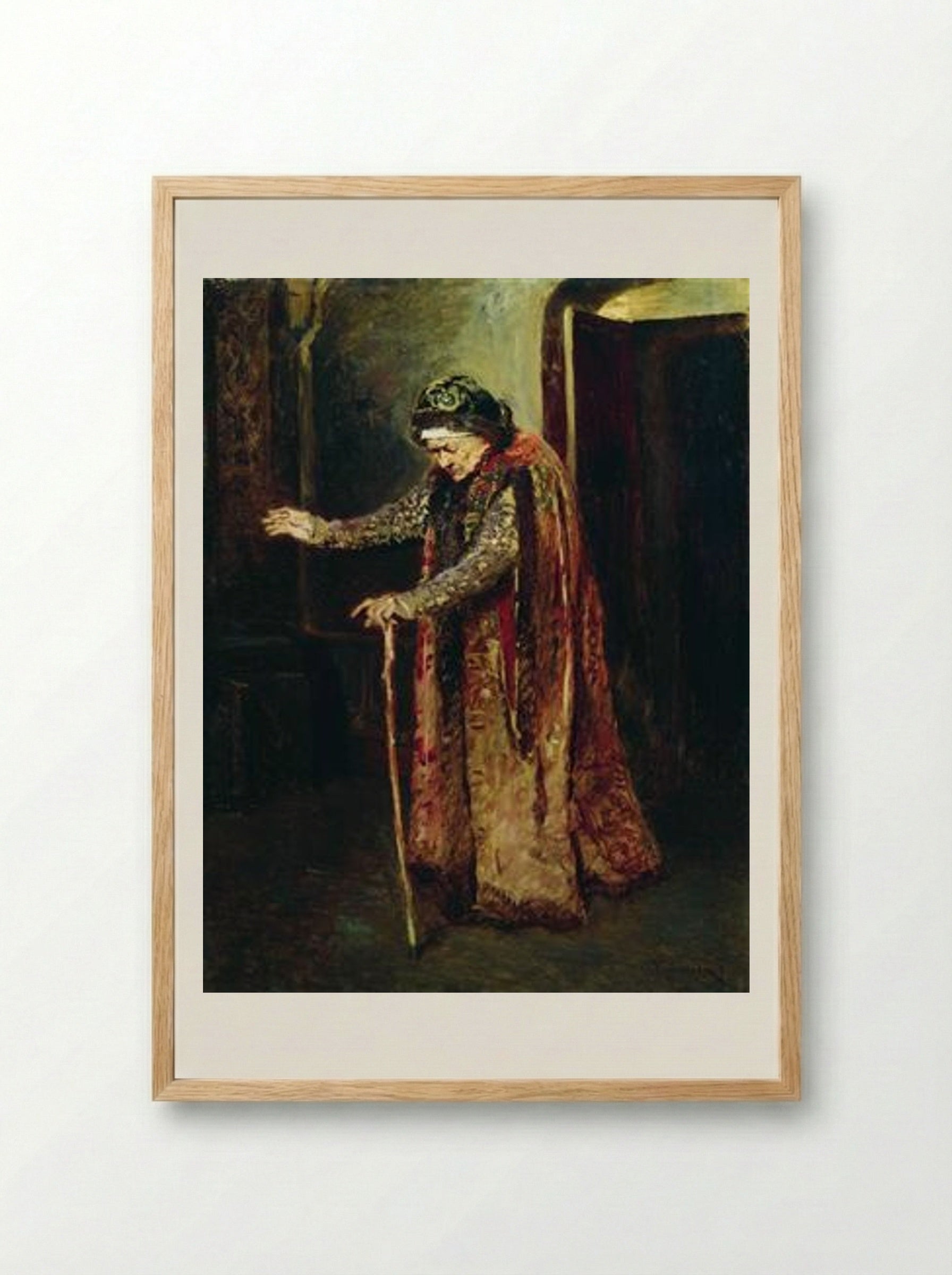 Nanny of Ivan the Terrible - Konstantin Makovsky - Framed Print Wood