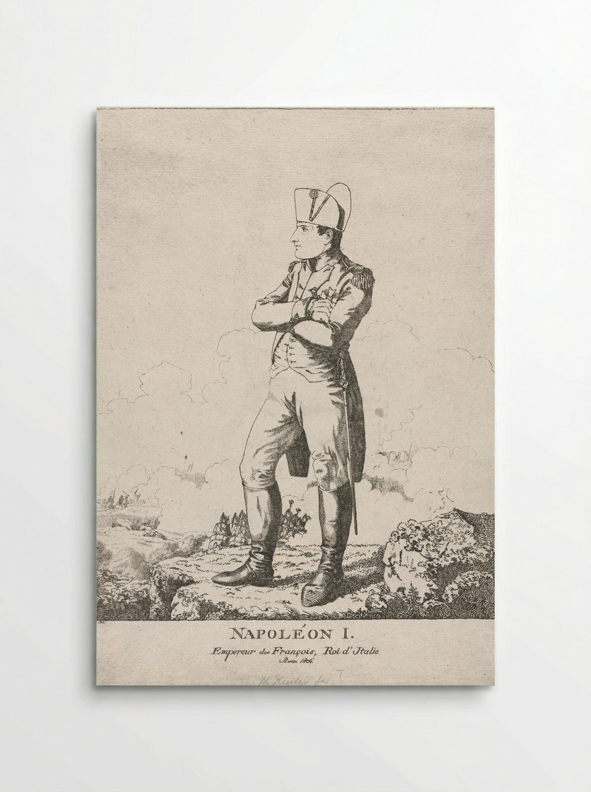 Napoleon I, Emperor of France, King of Italy - Friedrich Wilhelm Reuter - Poster