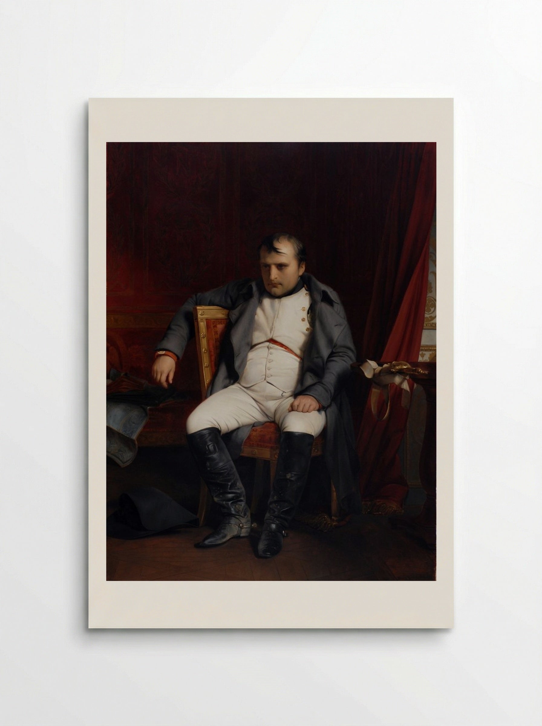 Napoleon at Fontainebleau - Paul Delaroche - Poster