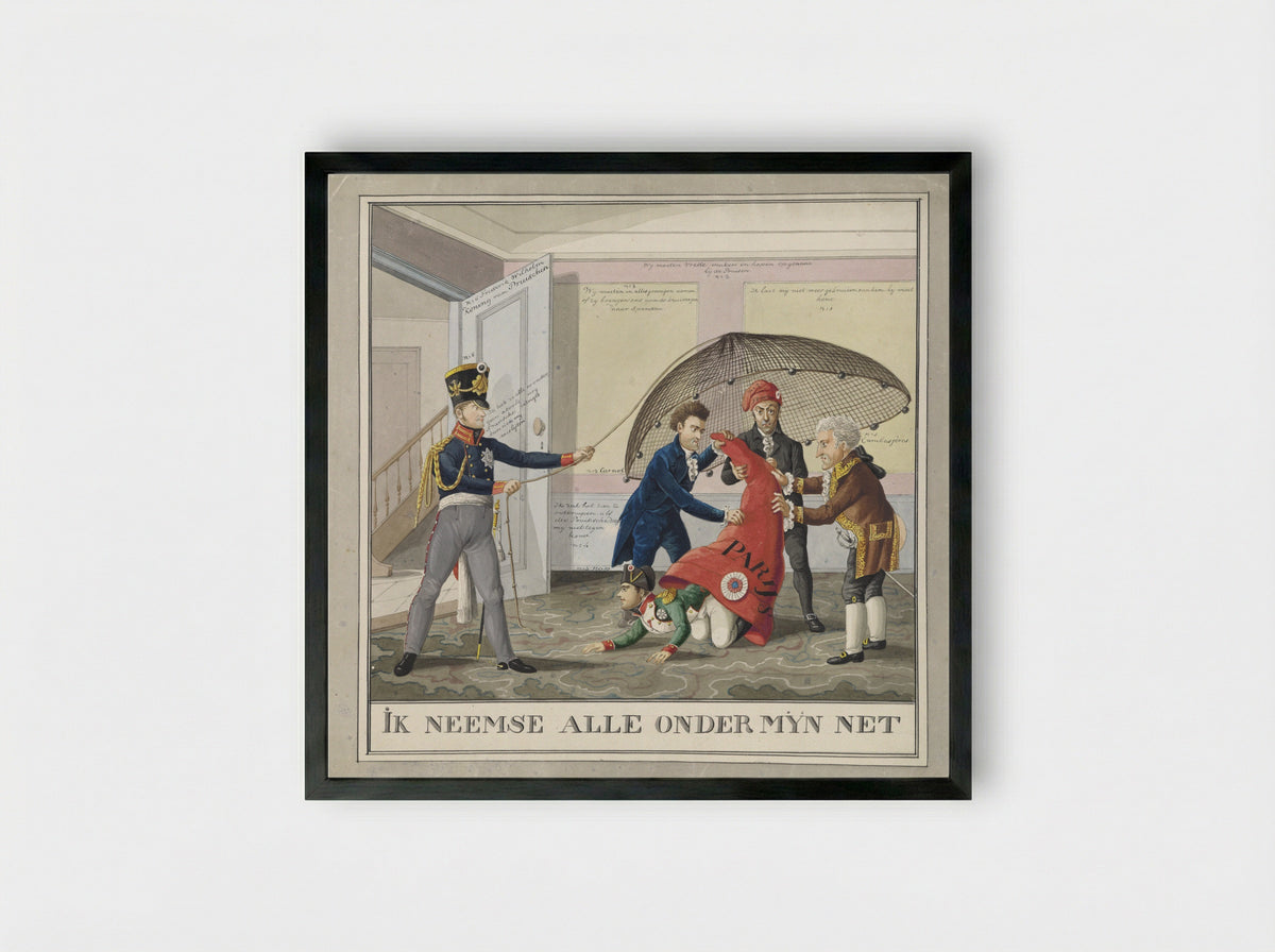 Napoleon in de Jacobijnenmuts - Wijnand Esser - Framed Print Black