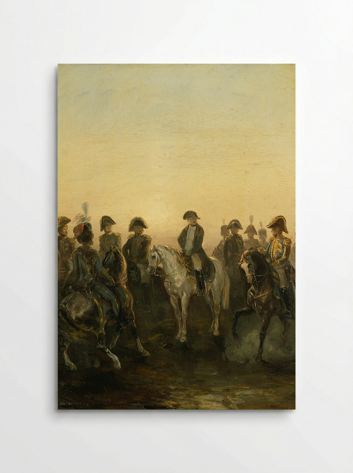 Napoleon met zijn staf - Charles Rochussen - Poster
