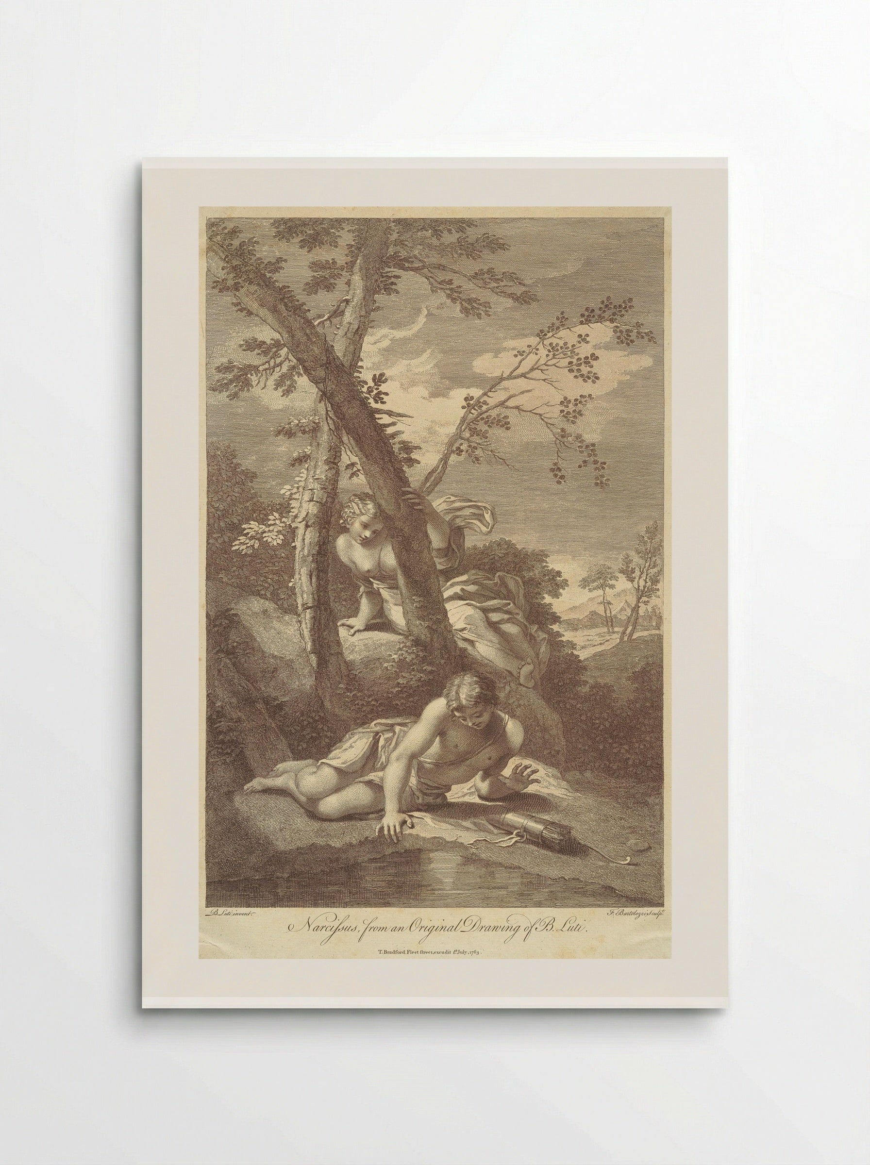 Narcissus - Francesco Bartolozzi - Poster