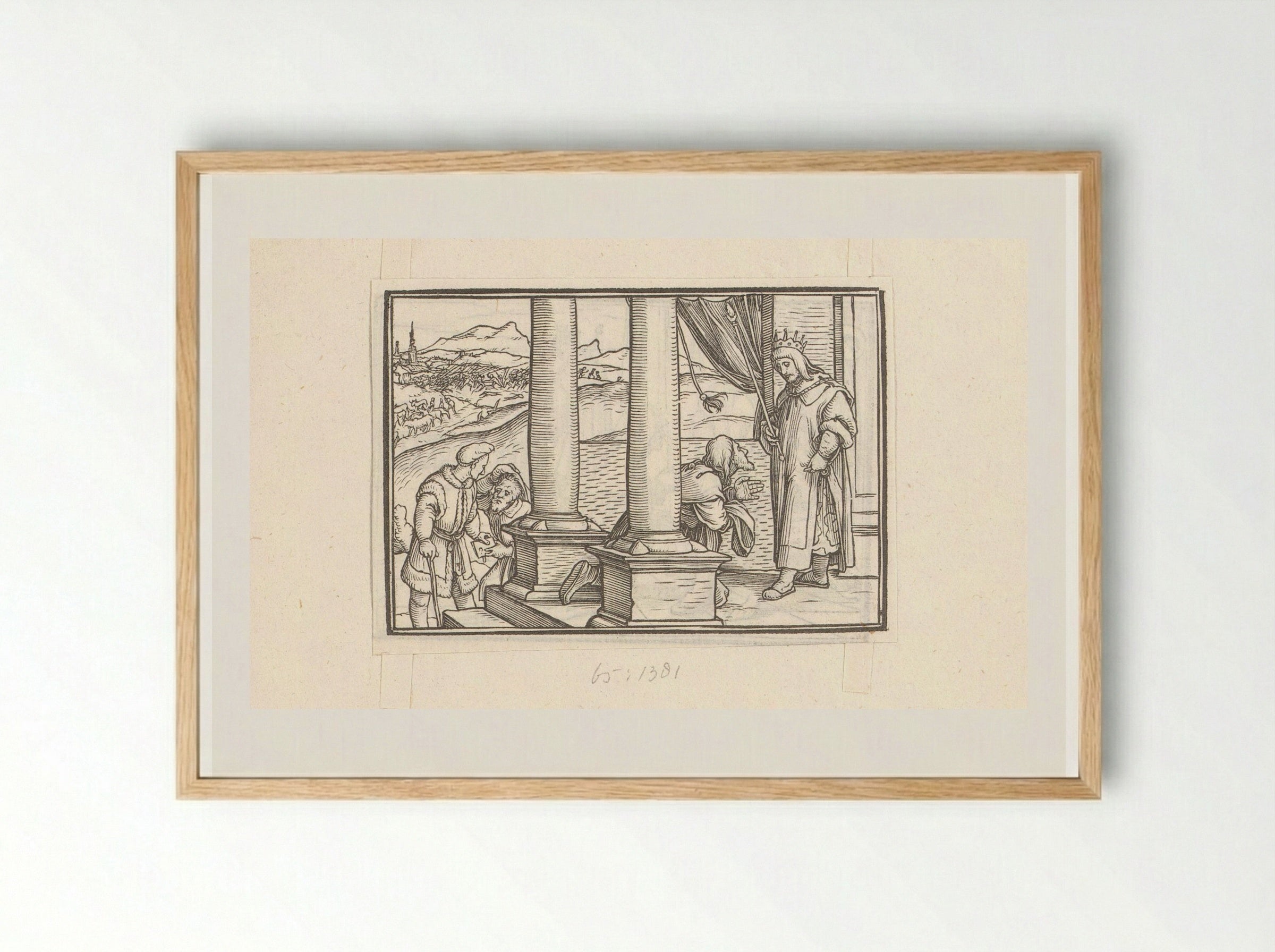 Nathan Rebuking David - Veit Rudolf Specklin - Framed Print Wood