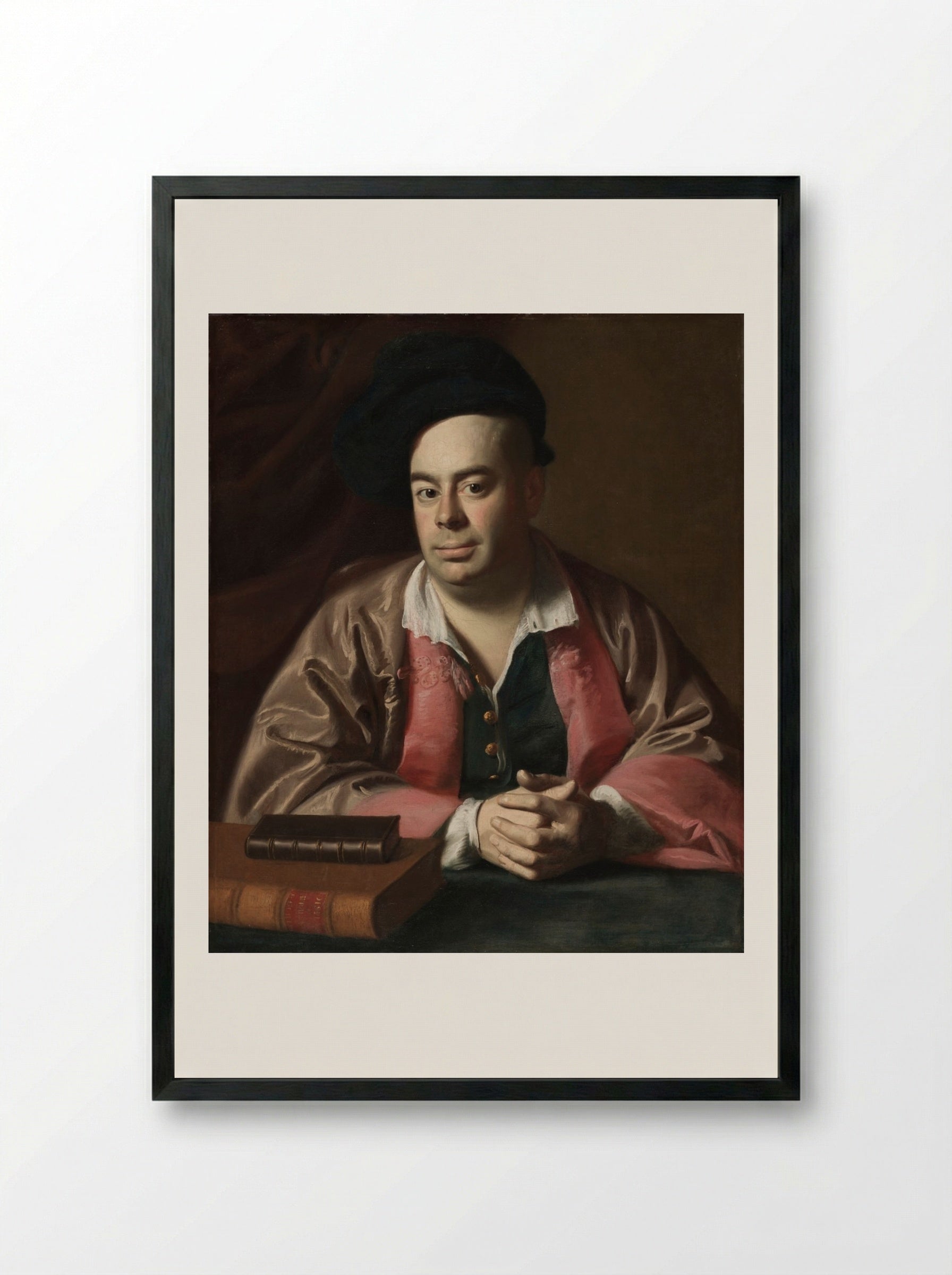 Nathaniel Hurd - John Singleton Copley - Framed Print Black