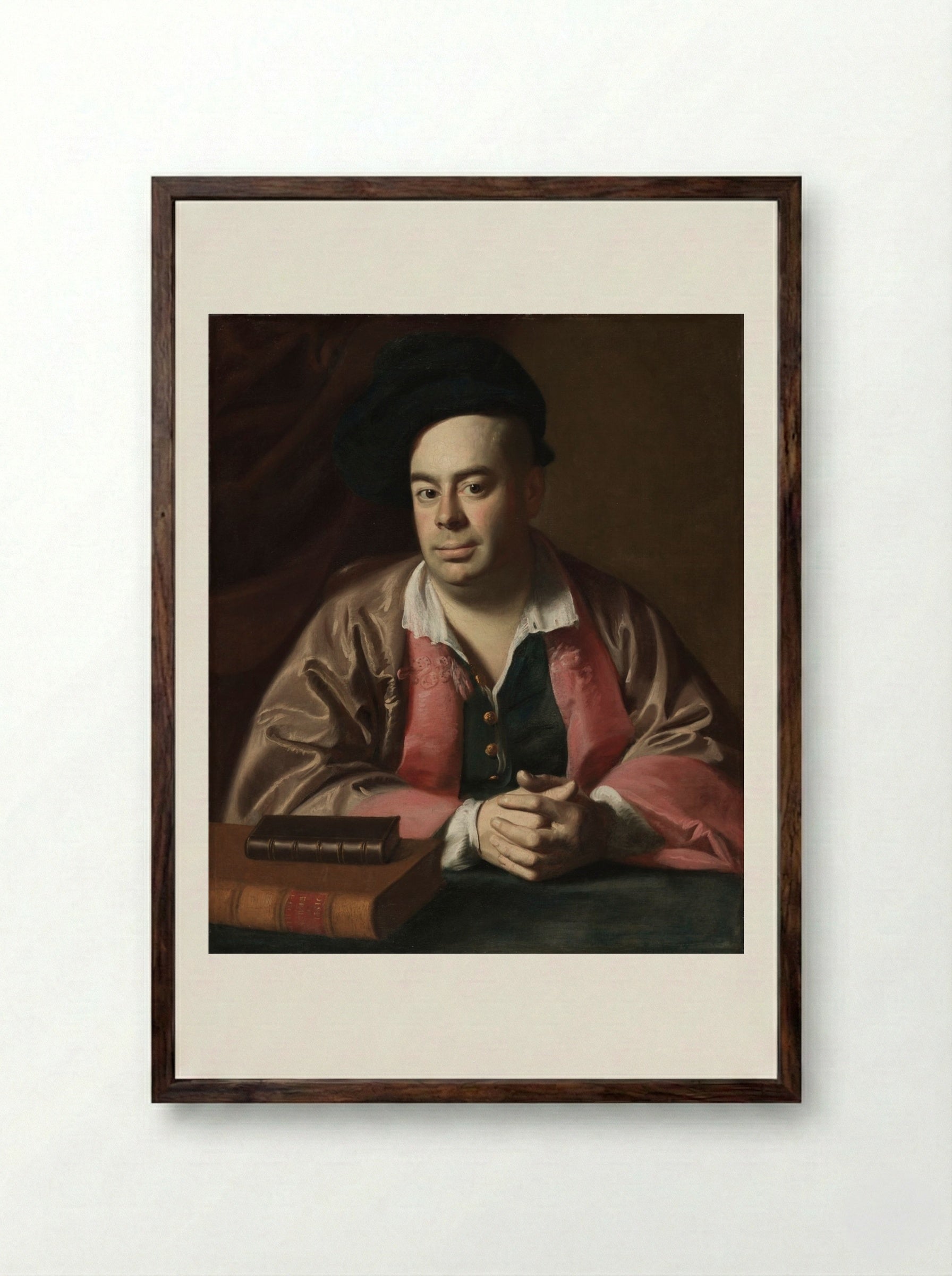 Nathaniel Hurd - John Singleton Copley - Framed Print Dark Wood