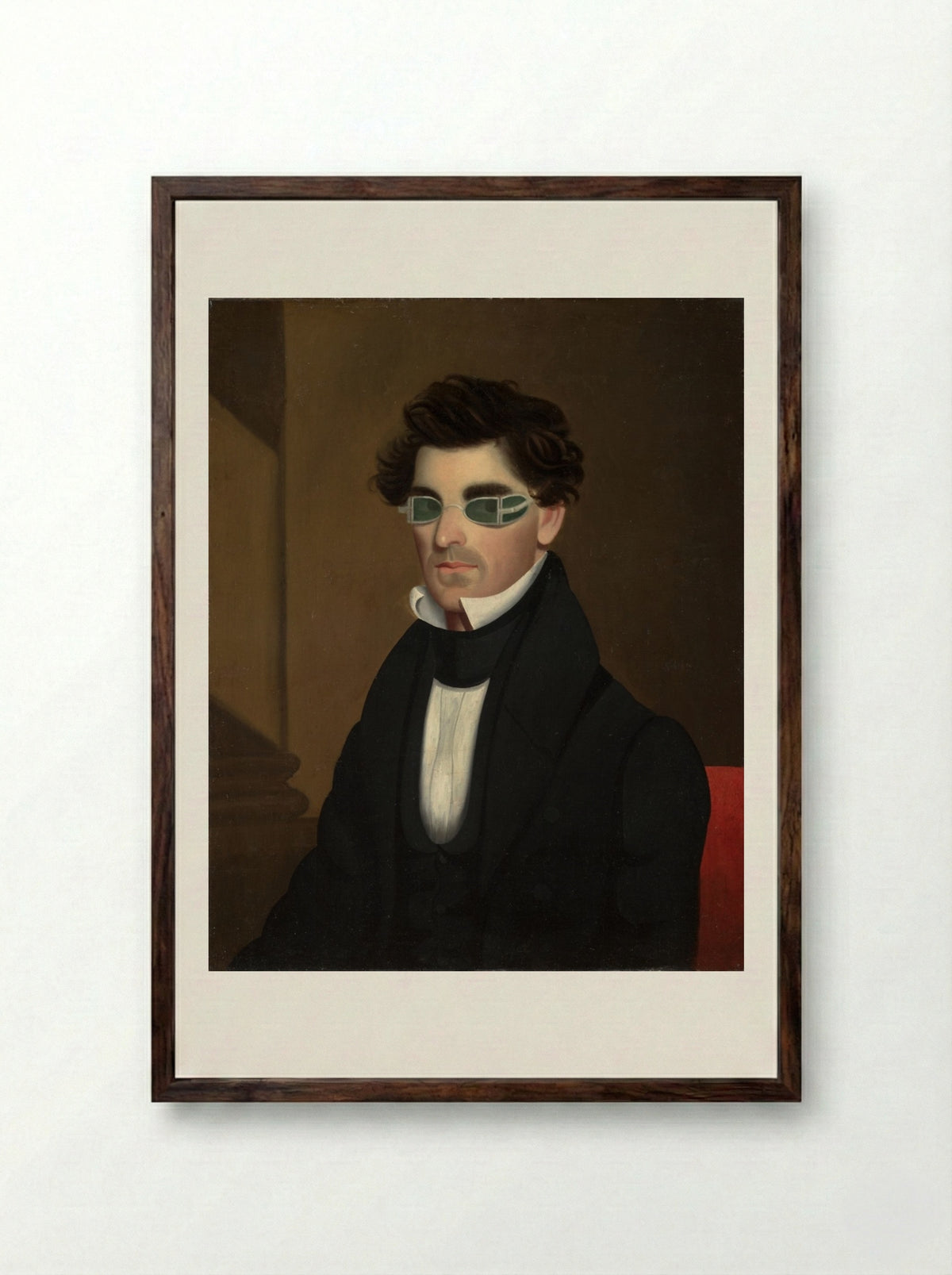 Nathaniel Olds - Jeptha Homer Wade - Framed Print Dark Wood