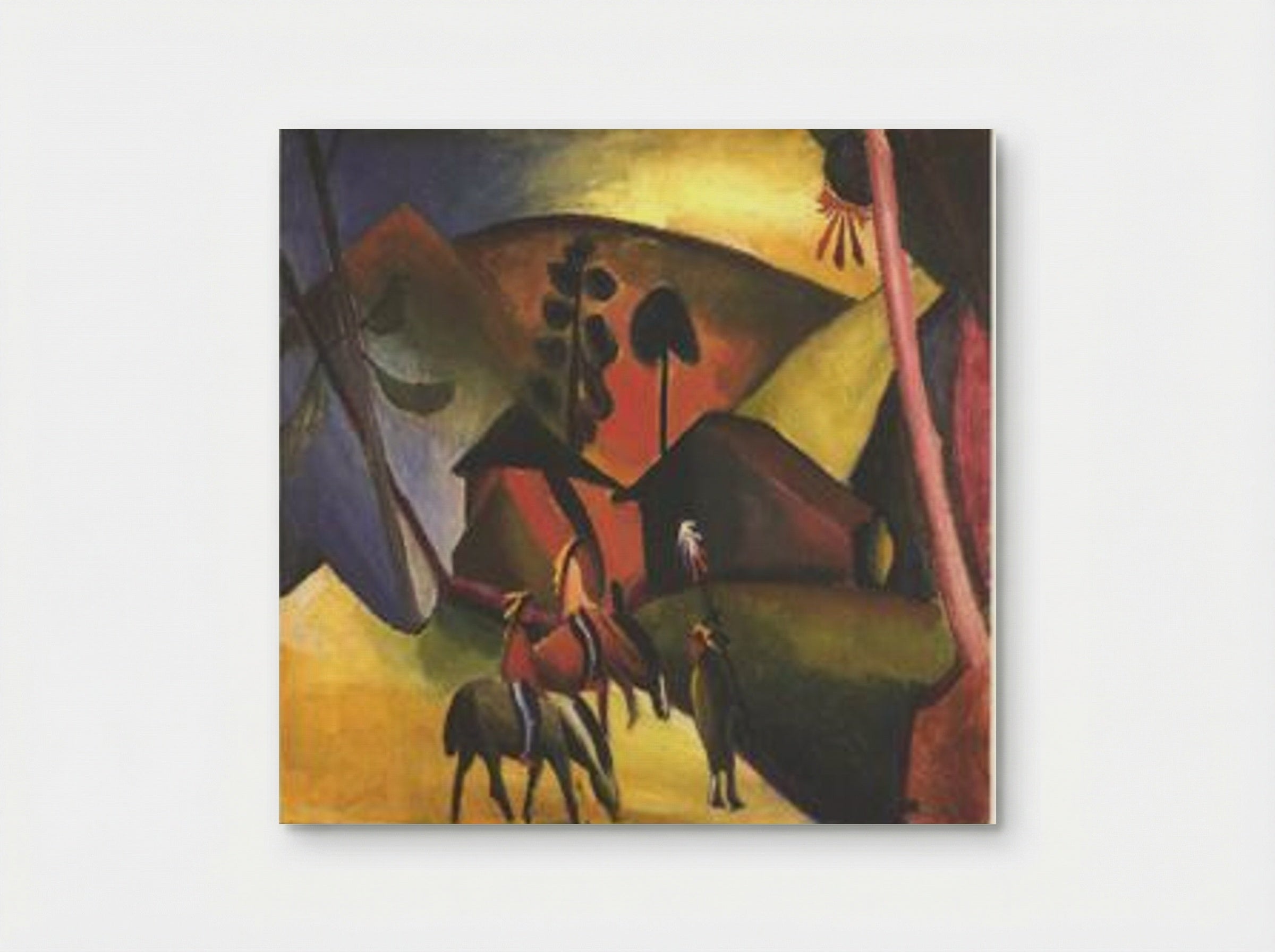 Native Americans on Horses - August Macke - Poster