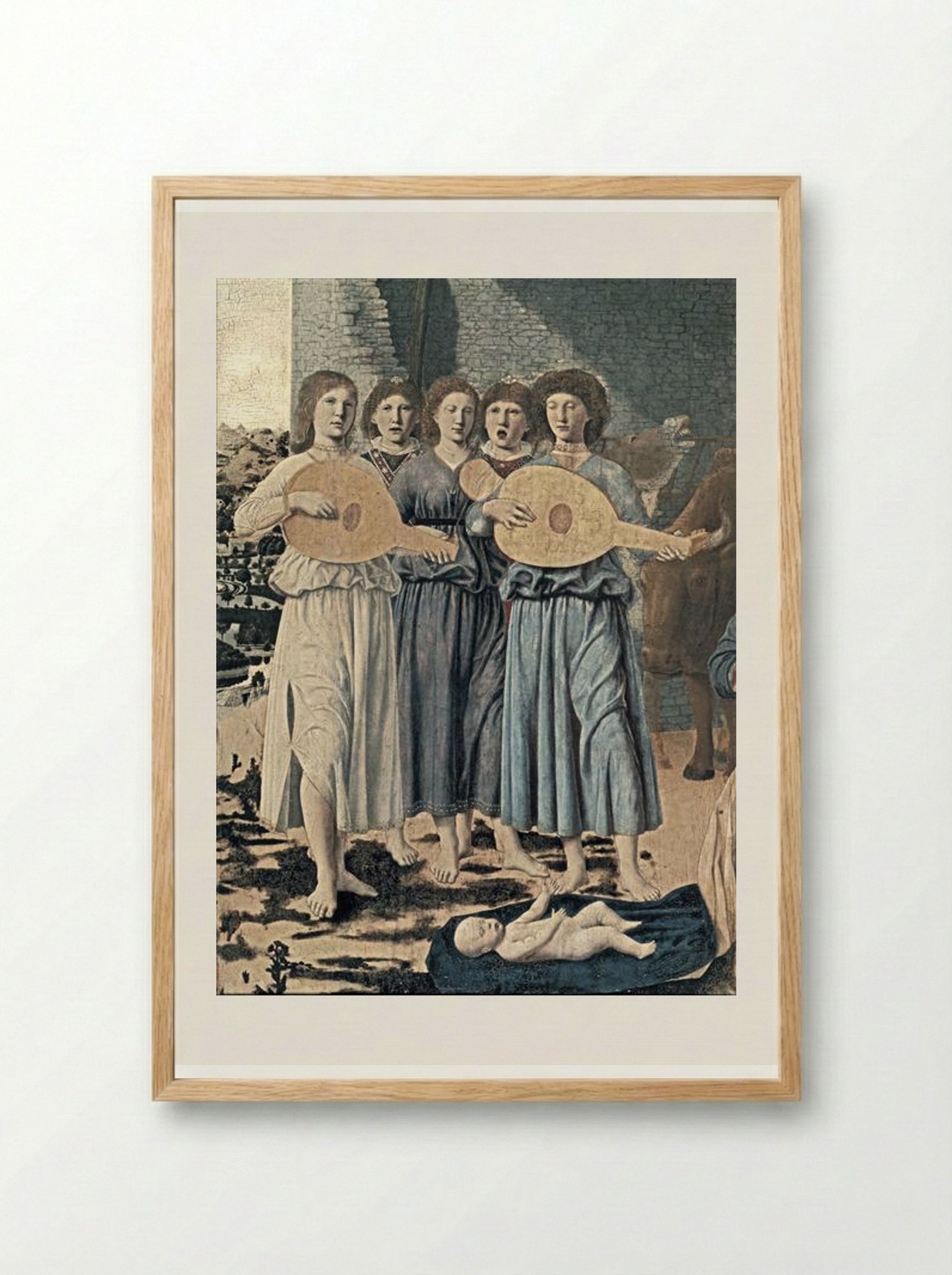 Nativity (detail) - Piero della Francesca - Framed Print Wood
