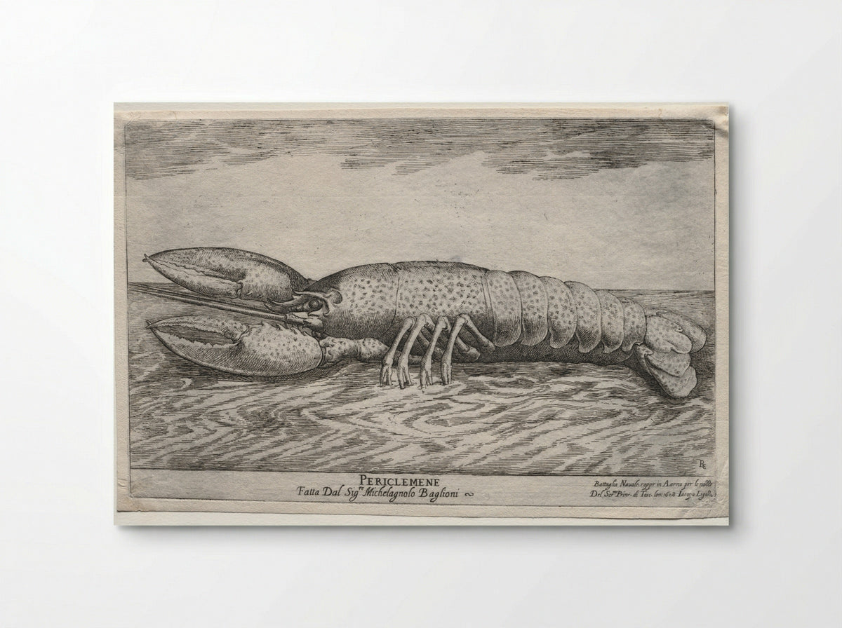 Naval Combat Represented on the Arno River: Periclemene - Remigio Cantagallina - Poster