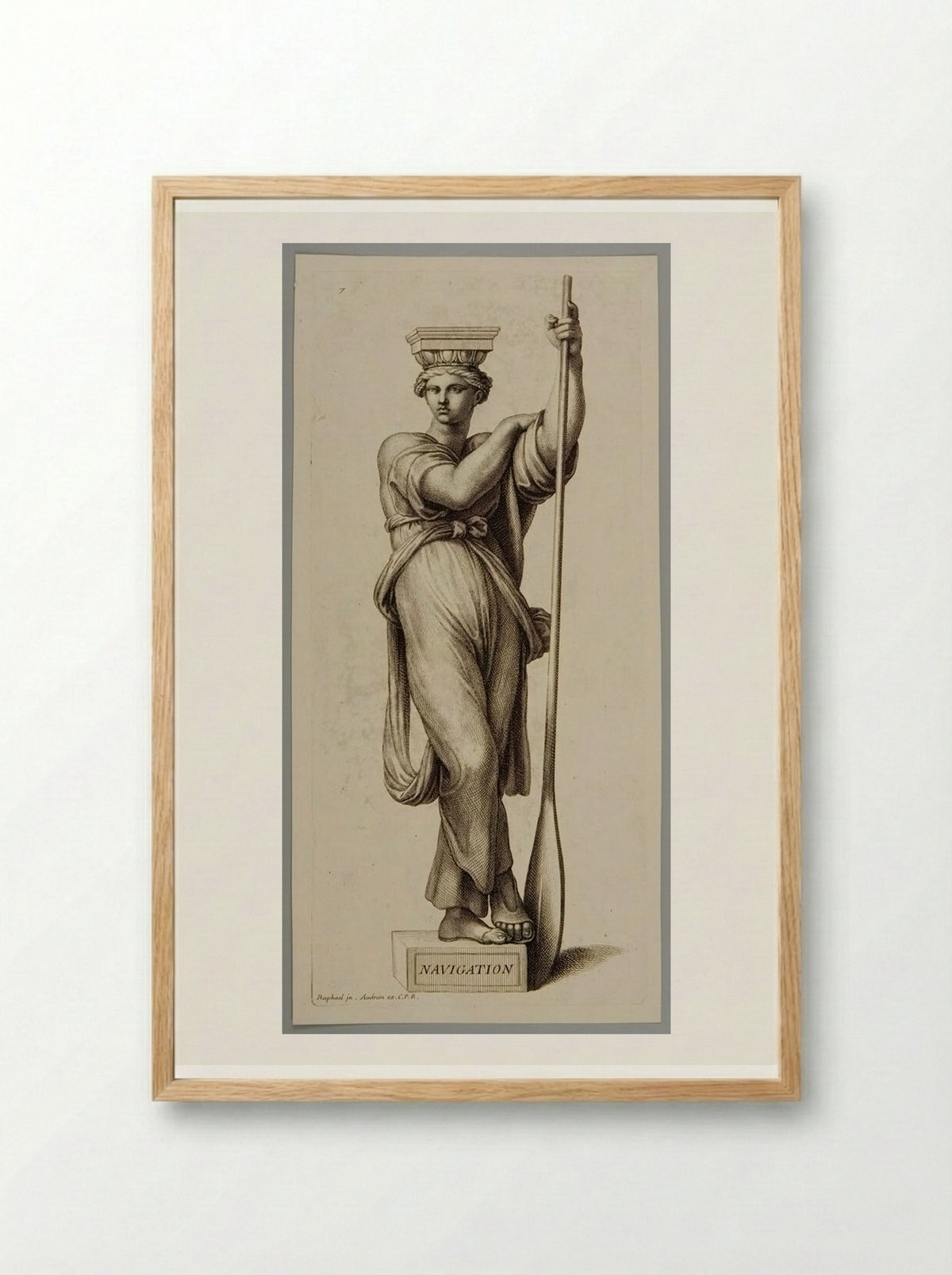 Navigation - Gérard Audran - Framed Print Wood