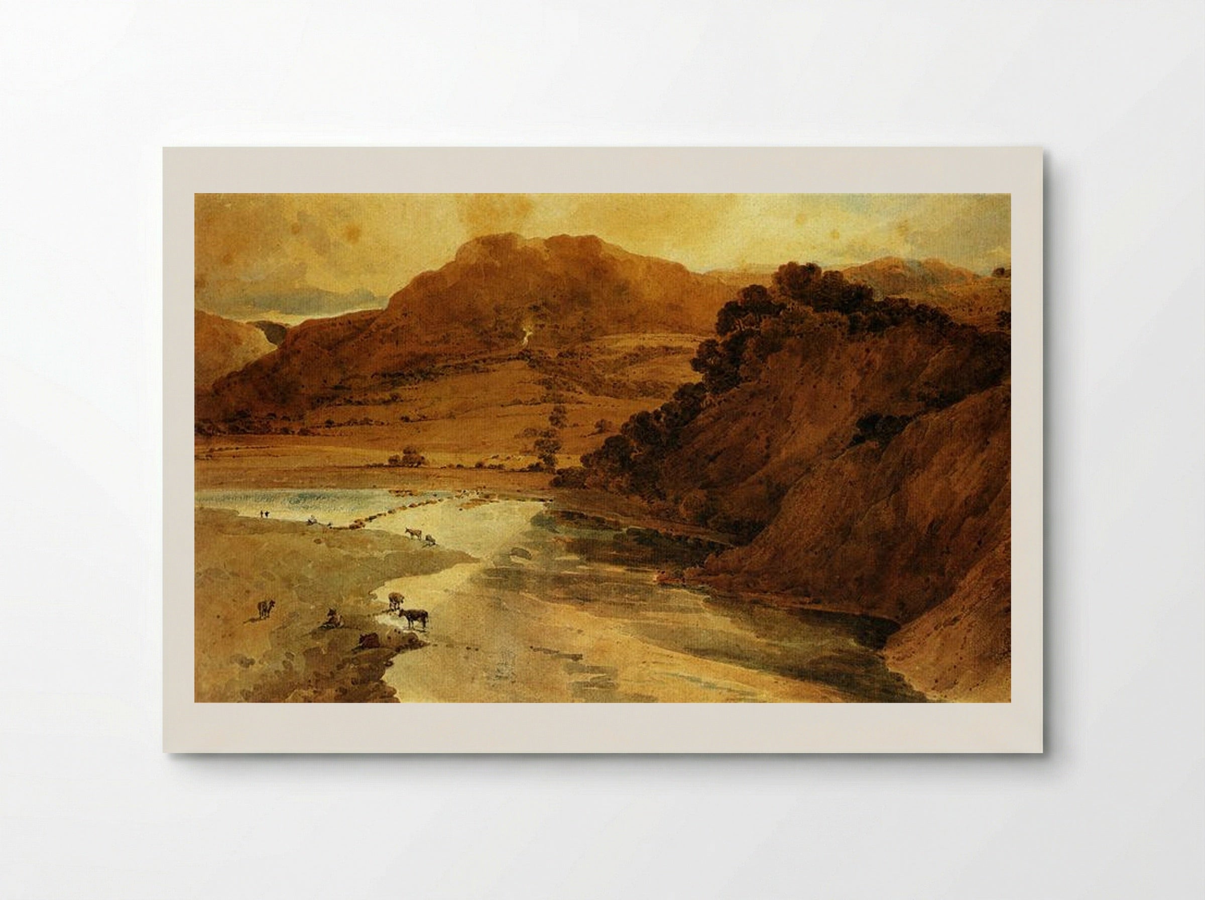 Near Bolton Abbey, Yorkshire - Thomas Girtin - Poster