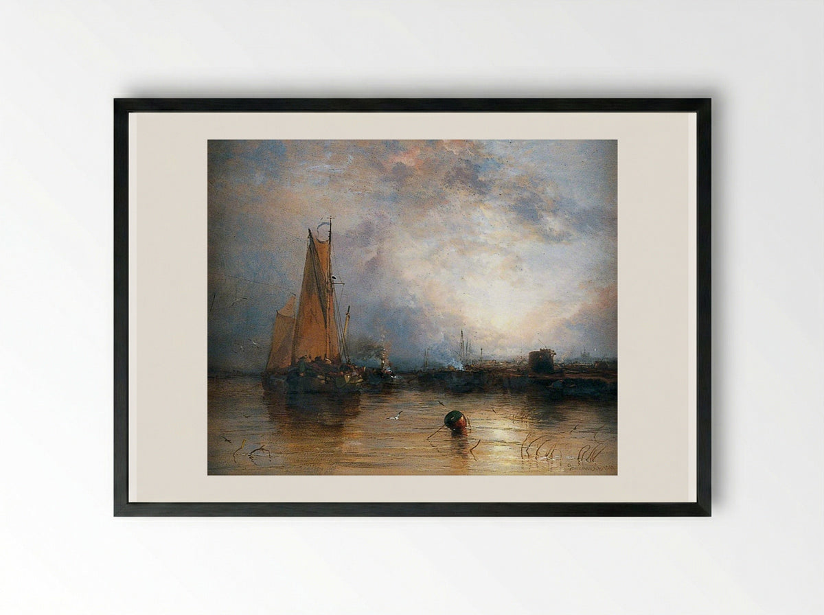 Near Cologne - James Webb - Framed Print Black
