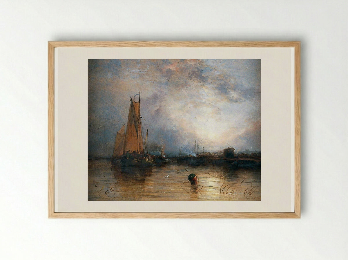 Near Cologne - James Webb - Framed Print Wood
