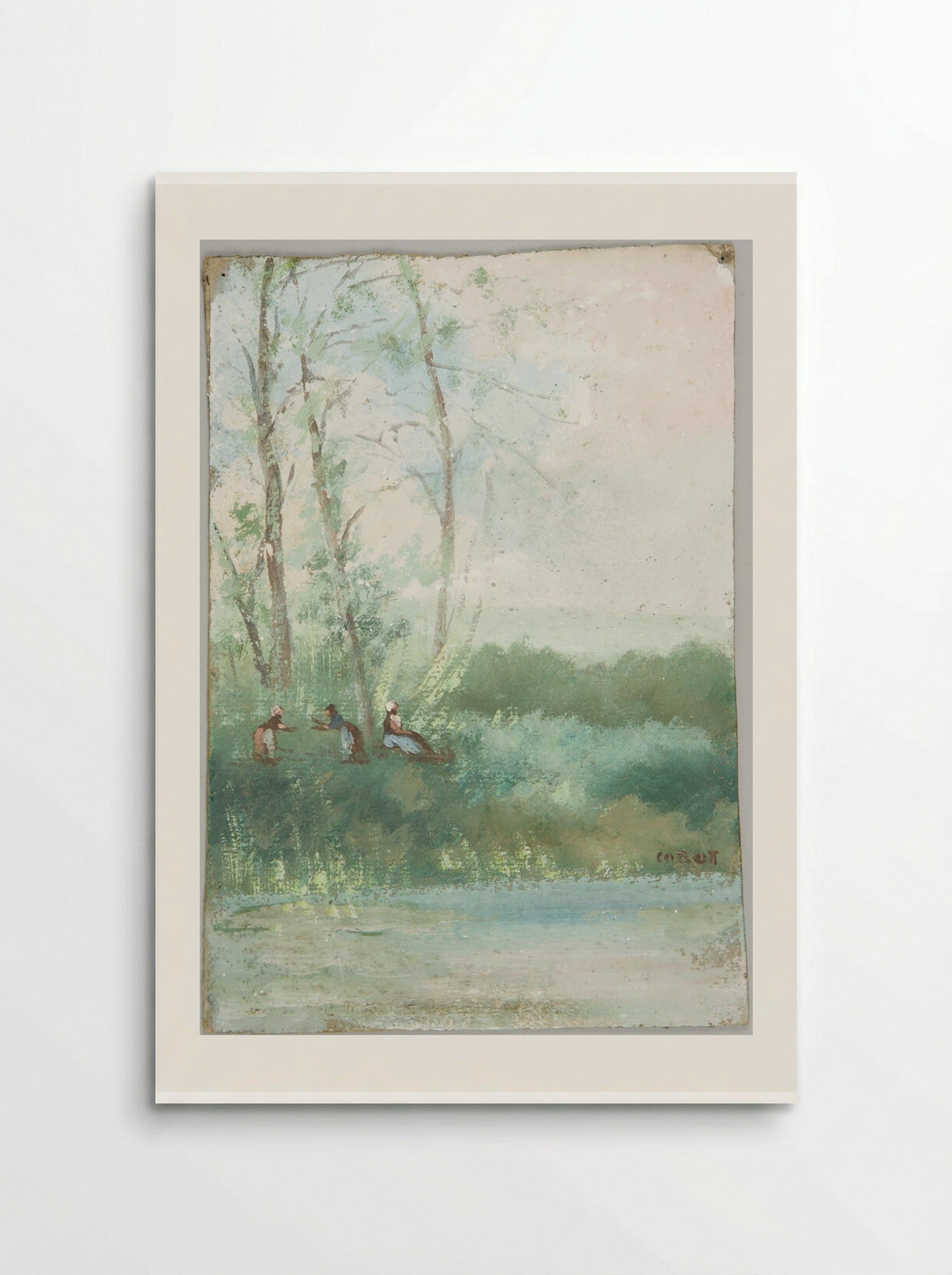 Near Naintre - Jean-Baptiste-Camille Corot - Poster