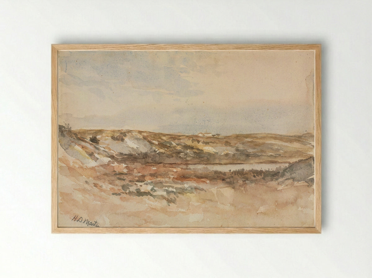 Near Newport - Homer Dodge Martin - Framed Print Wood