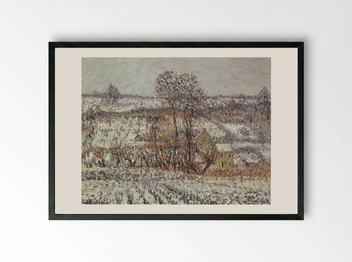 Near Pontoise - Gustave Loiseau - Framed Print Black