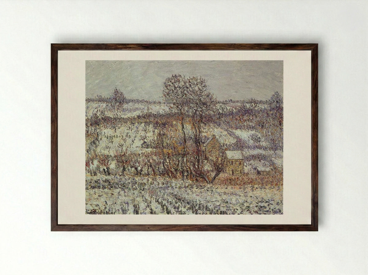 Near Pontoise - Gustave Loiseau - Framed Print Dark Wood