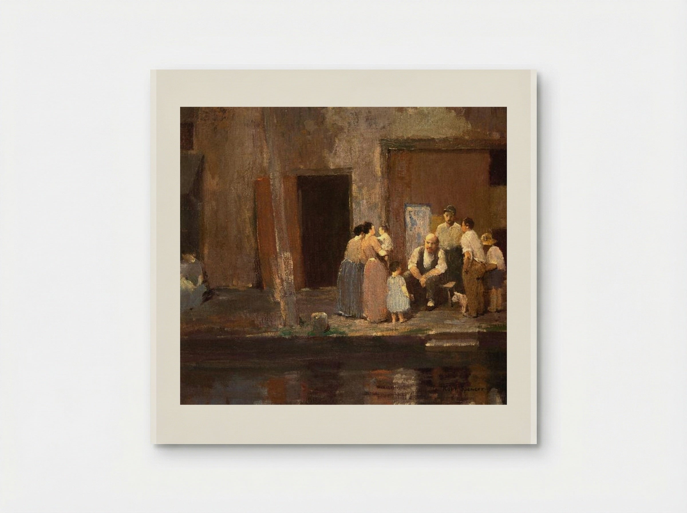 Near the Blacksmith's Shop - Robert Spencer - Poster
