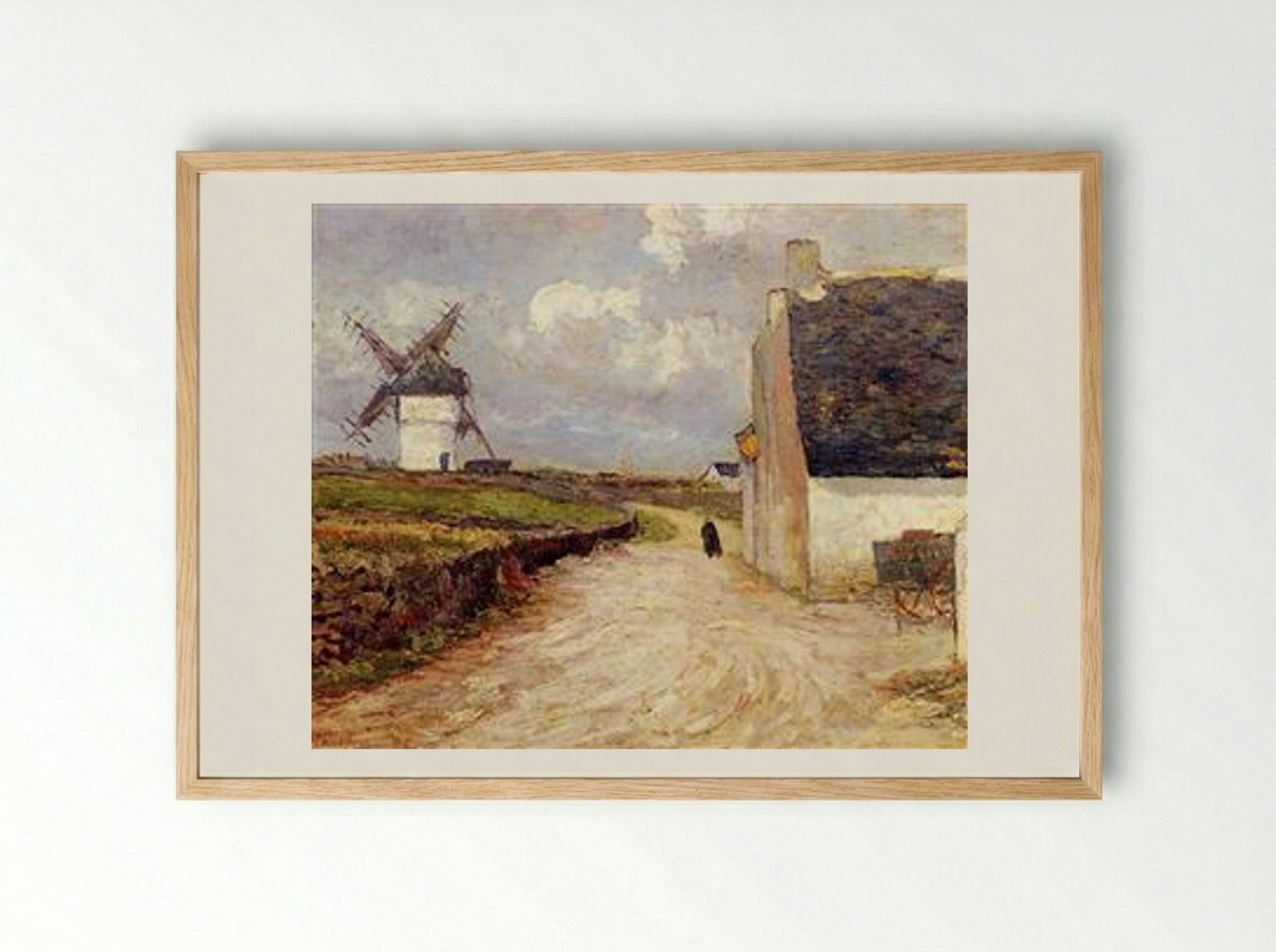Near the Mill - Maxime Maufra - Framed Print Wood