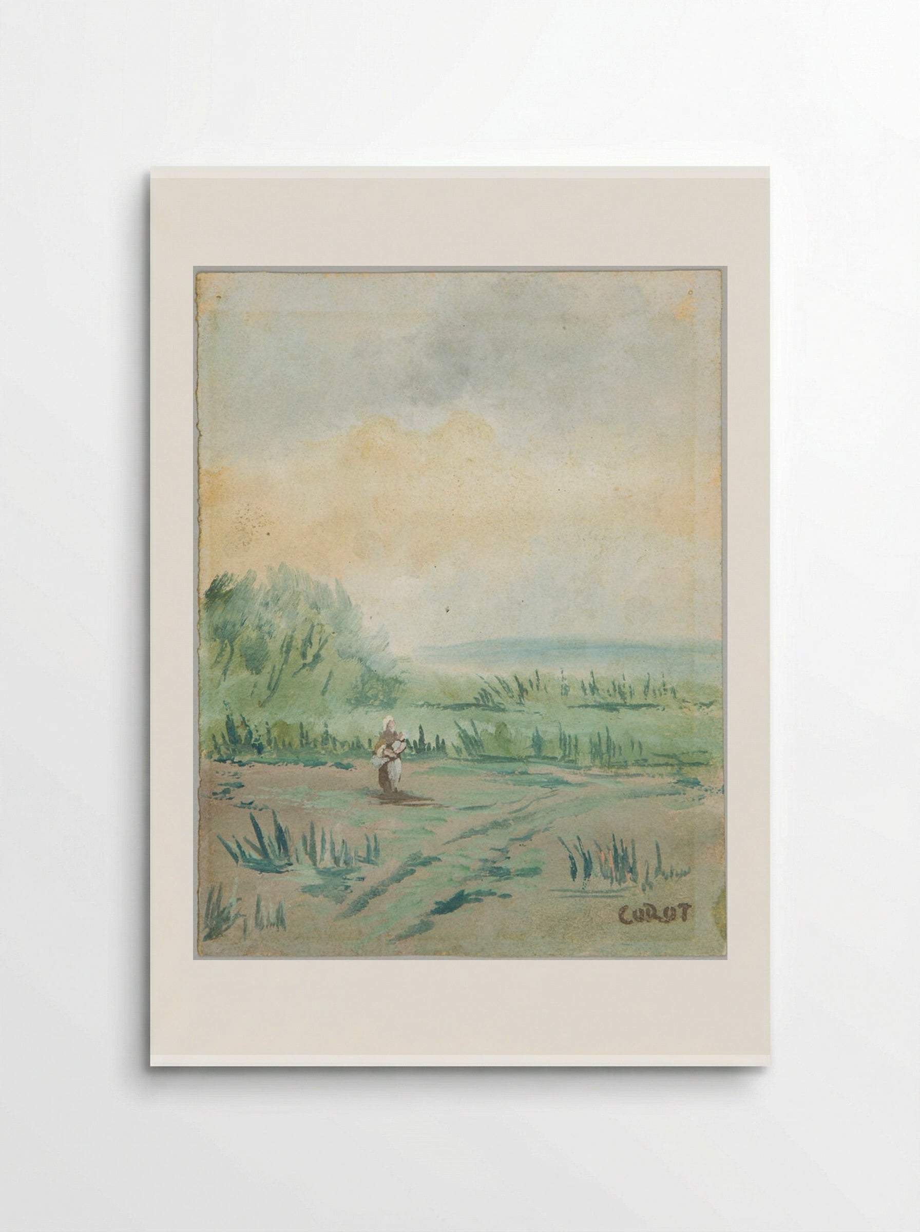 Near the Village of Mont - Jean-Baptiste-Camille Corot - Poster