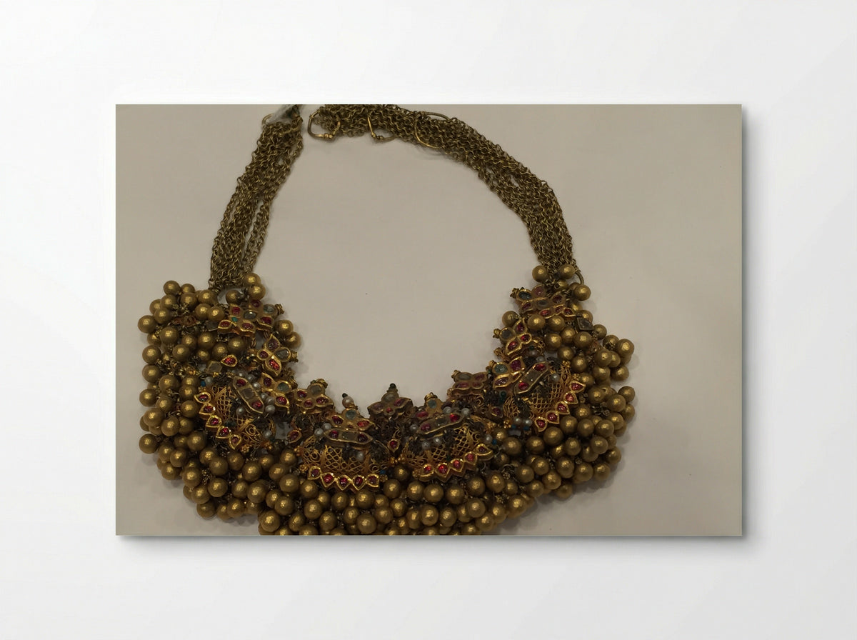Necklace with Embellished Amulet Forms - Fine Art Print - Poster