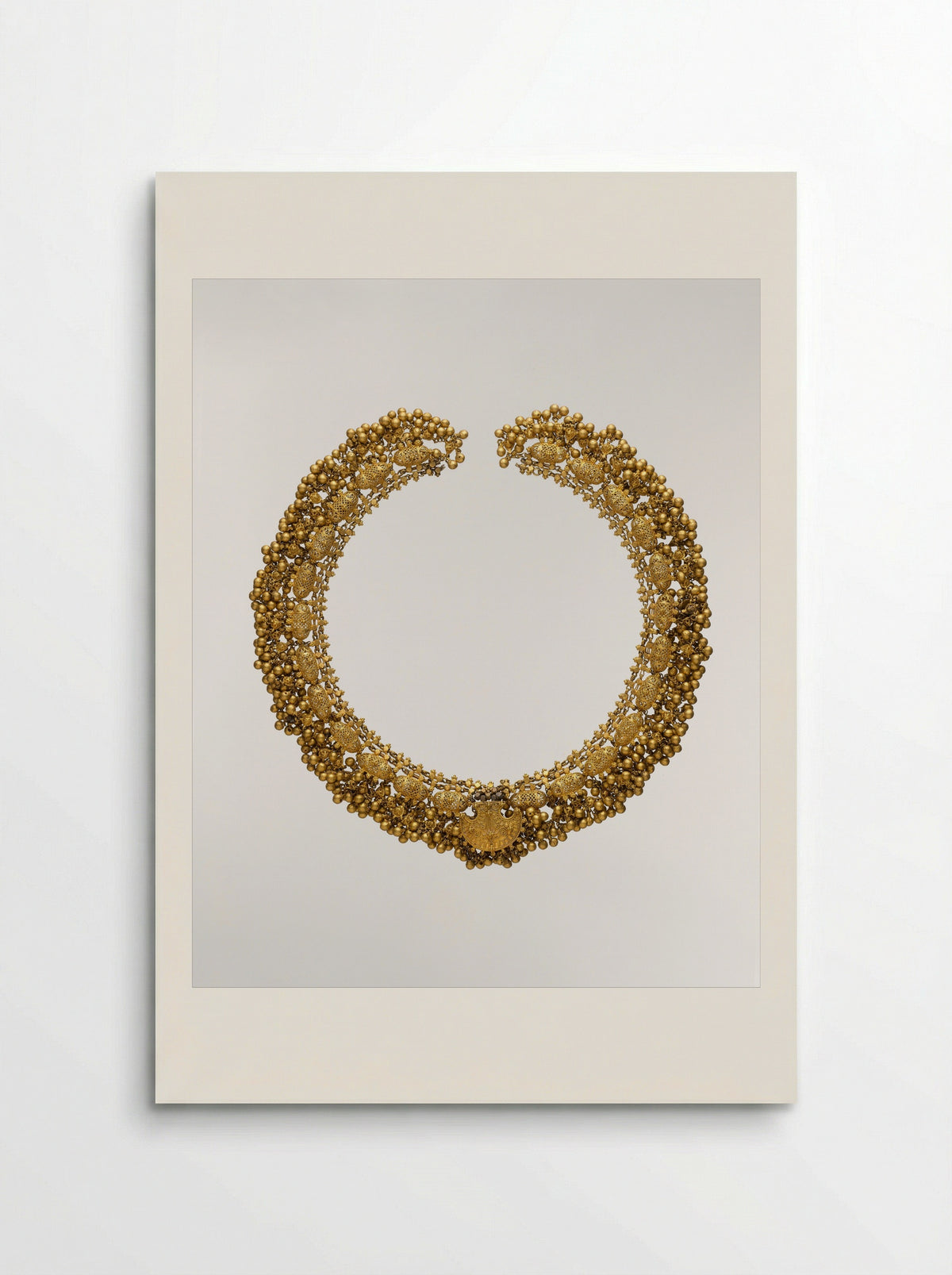 Necklace with Filigree and Beads - Fine Art Print - Poster