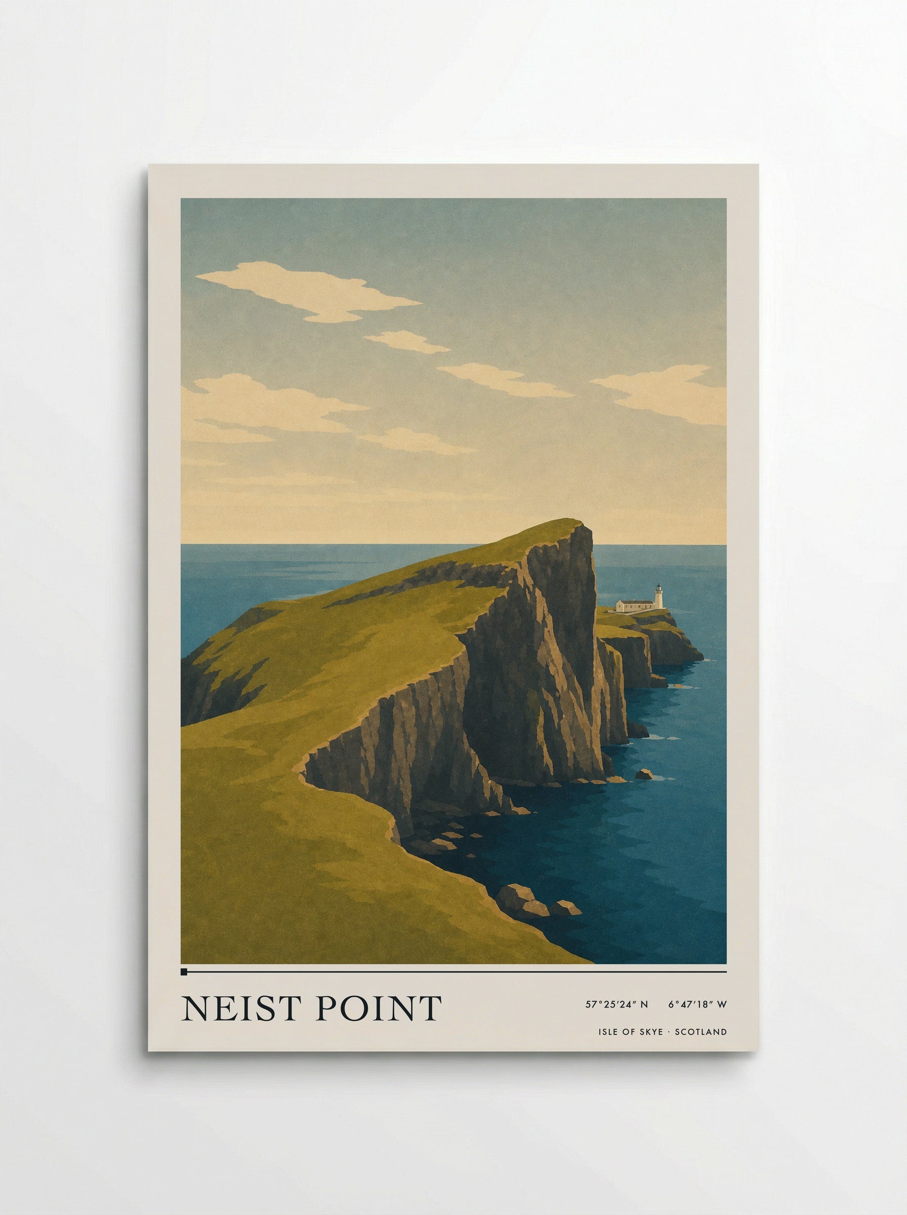 Neist Point Travel Poster Artwork - Poster