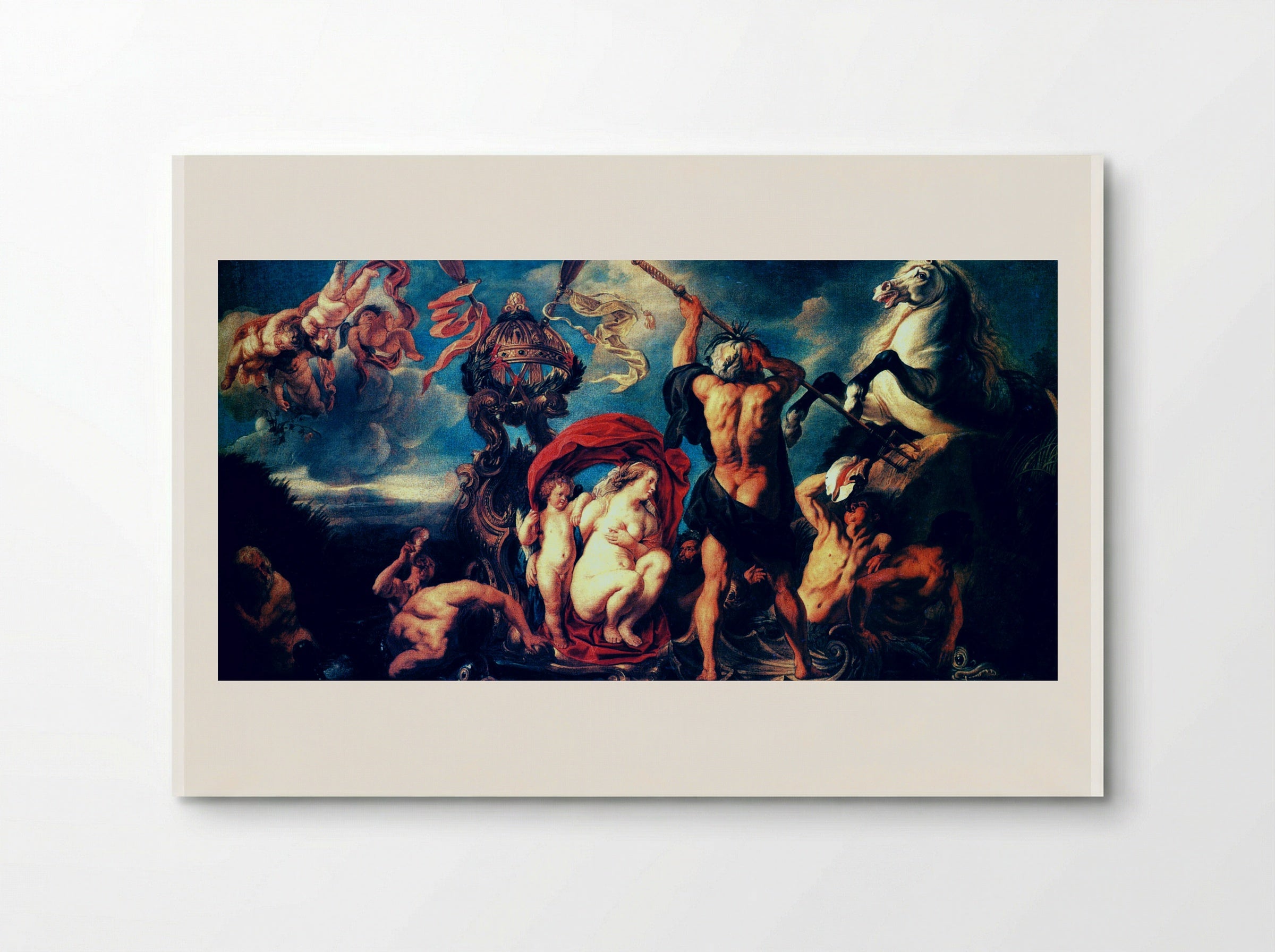 Neptune Creating the Horse - Jacob Jordaens - Poster
