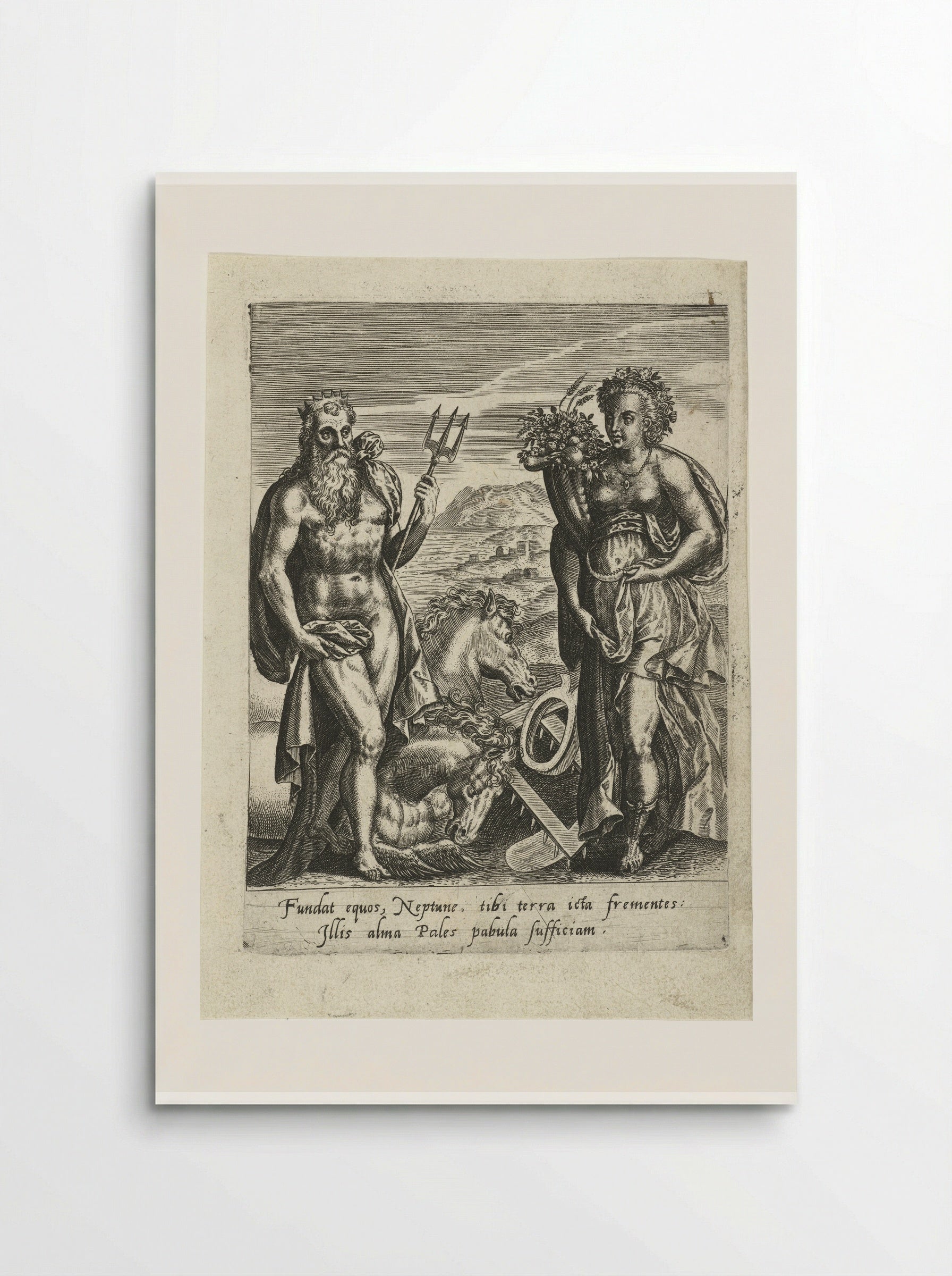 Neptunus en Ceres - Abraham de Bruyn - Poster