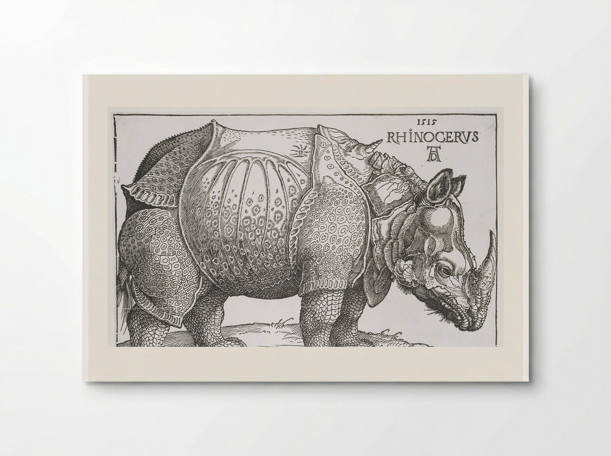 Neushoorn (Rhinoceros) - Hendrick Hondius (I) - Poster