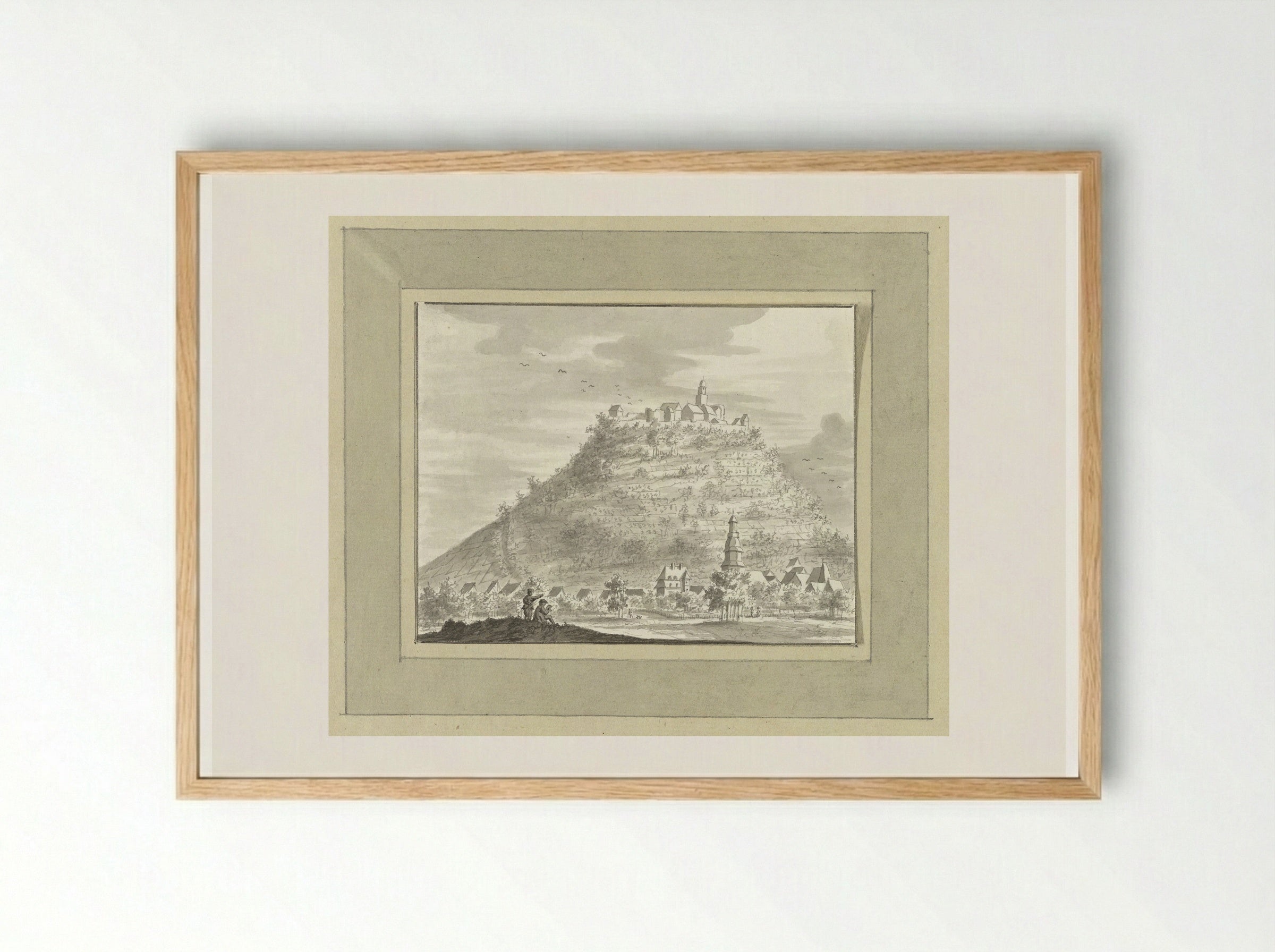 Neustadt en Bremberg in 't Odewald - Ernst Willem Jan Bagelaar - Framed Print Wood