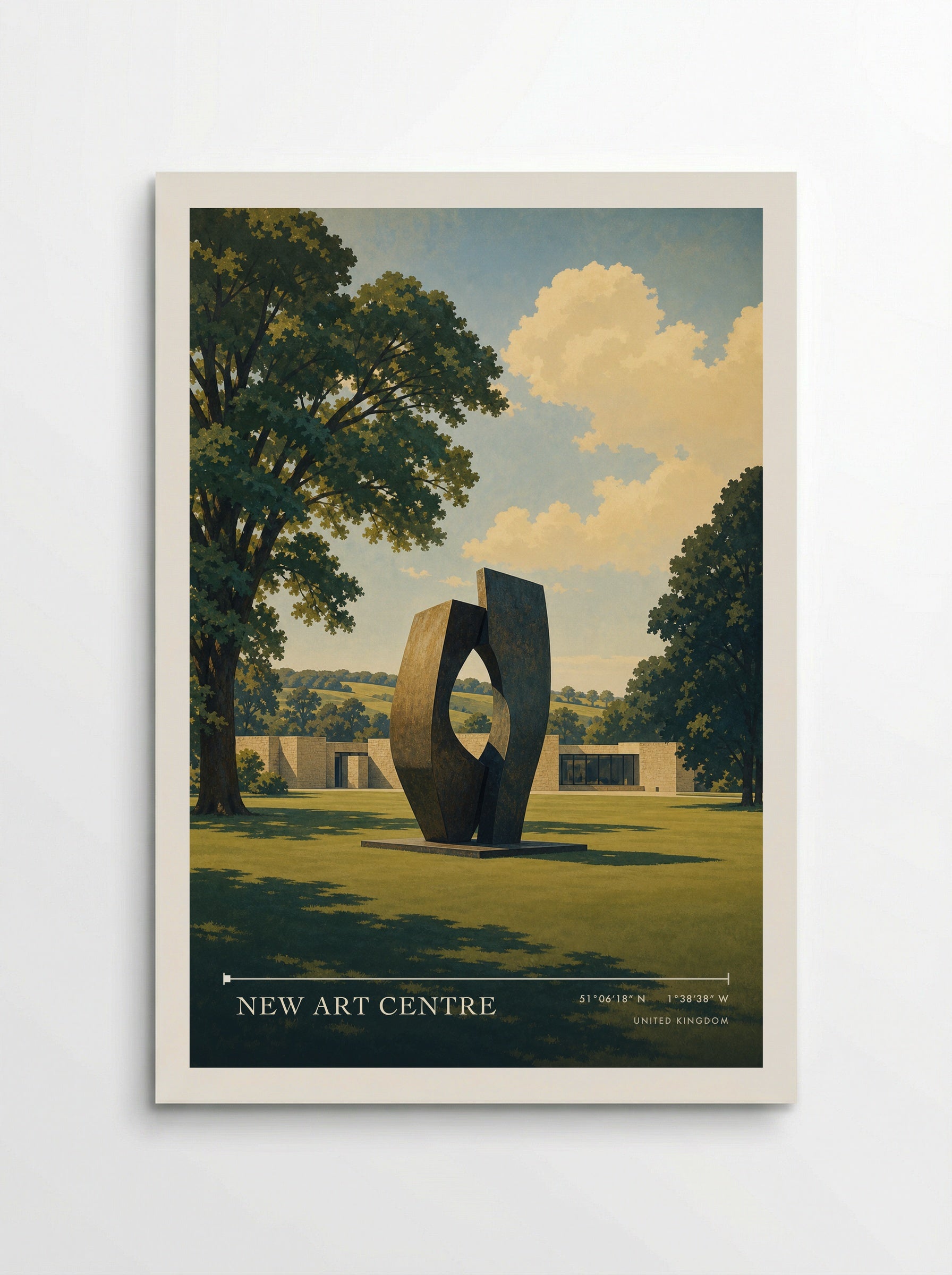 New Art Centre United Kingdom Travel Poster - Poster
