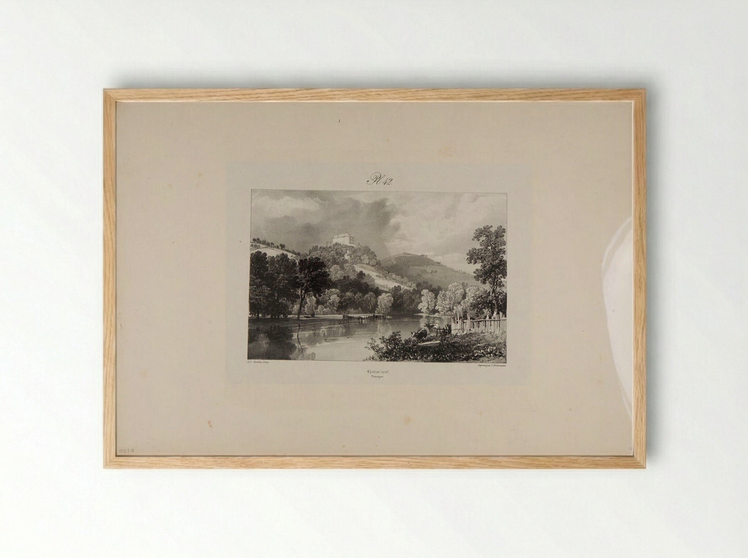 New Castle - James Duffield Harding - Framed Print Wood