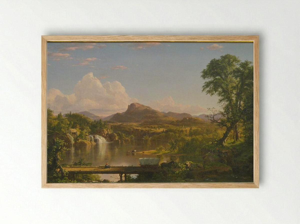 New England Scenery - Frederic Edwin Church - Framed Print Wood