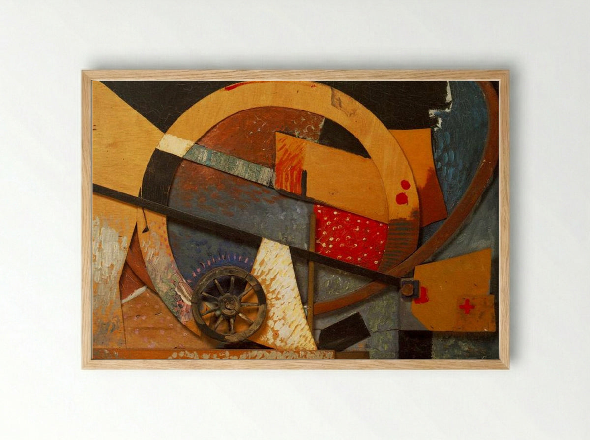 New Merzpicture - Kurt Schwitters - Framed Print Wood
