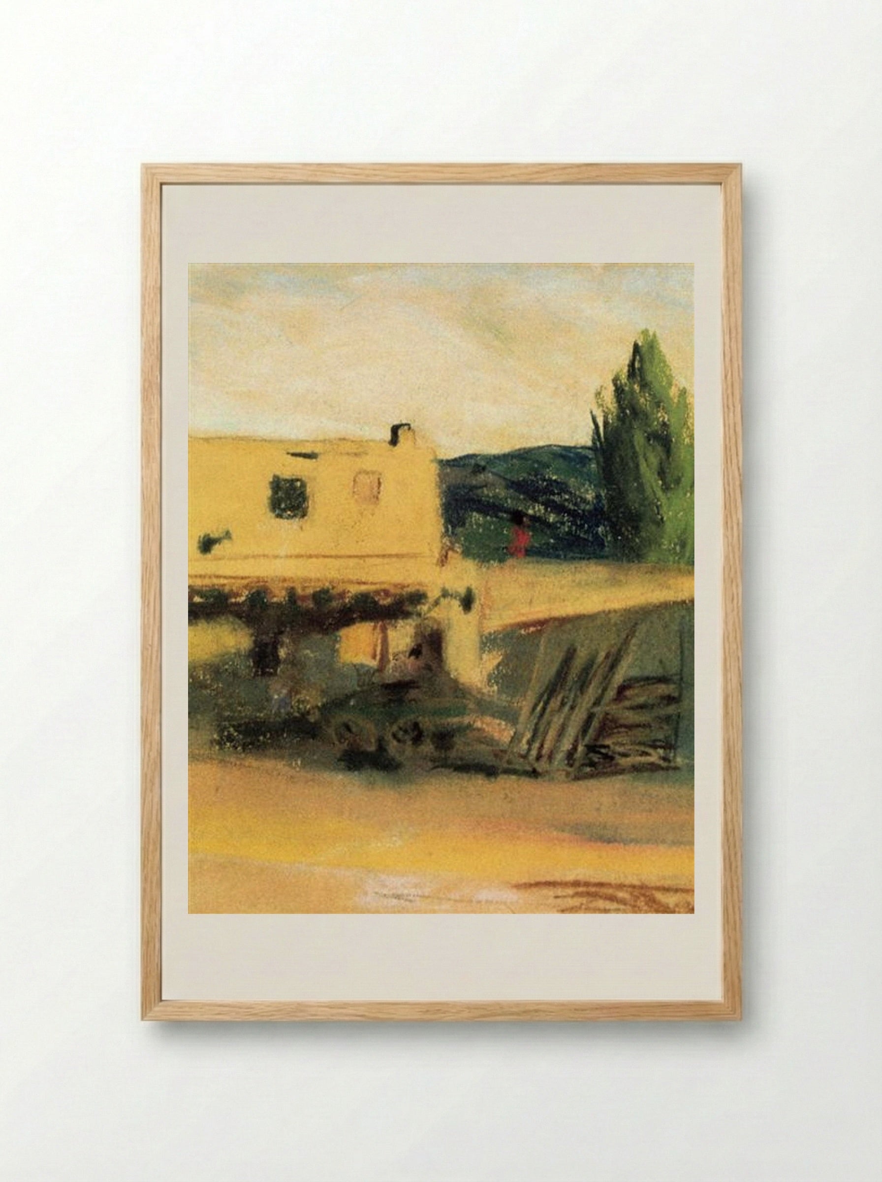 New Mexican Landscape - Robert Henri - Framed Print Wood