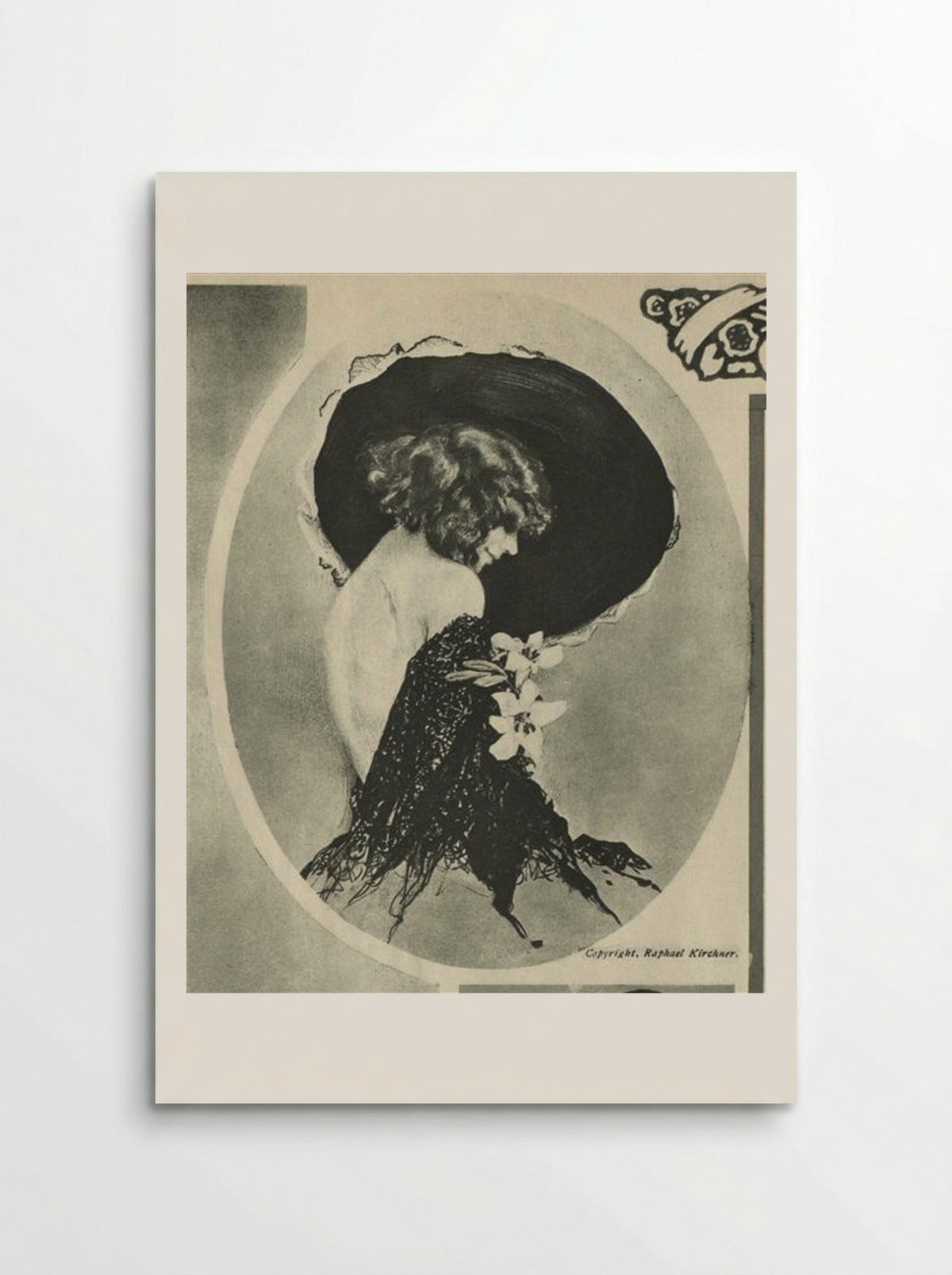 New York Tribune (Woman with Lilies) - Raphael Kirchner - Poster